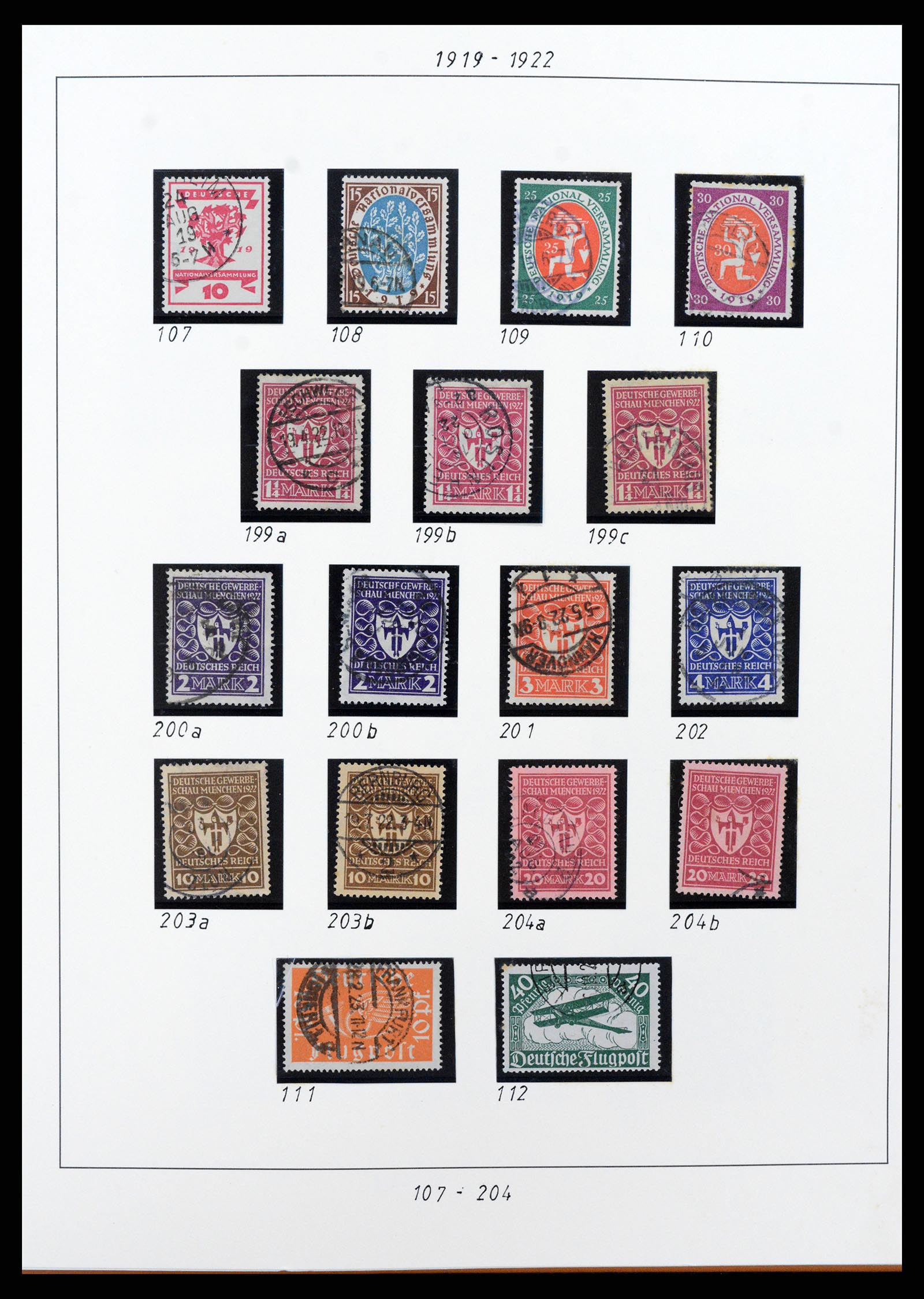 38130 0011 - Stamp collection 38130 German Reich 1872-1945.