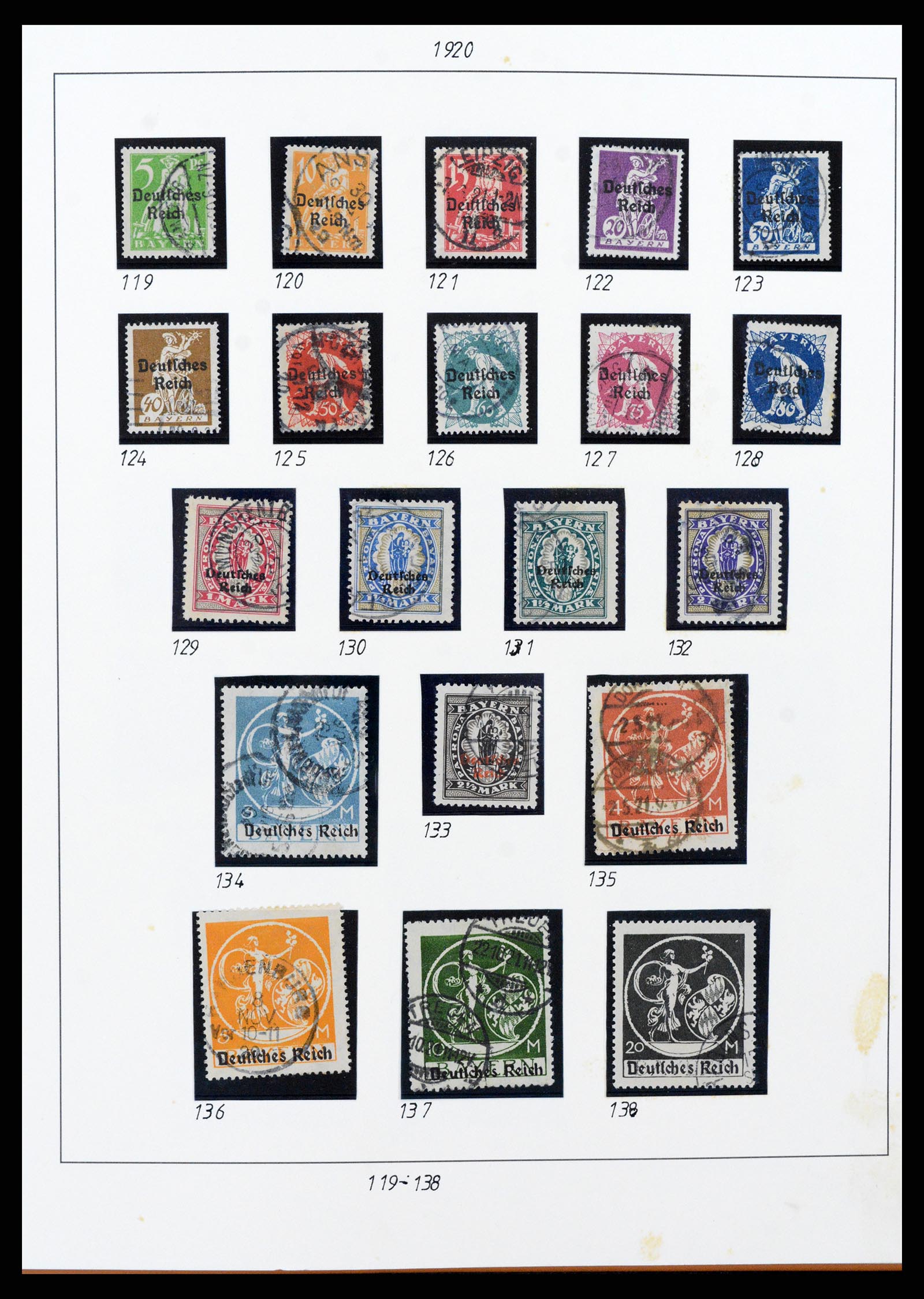 38130 0012 - Stamp collection 38130 German Reich 1872-1945.