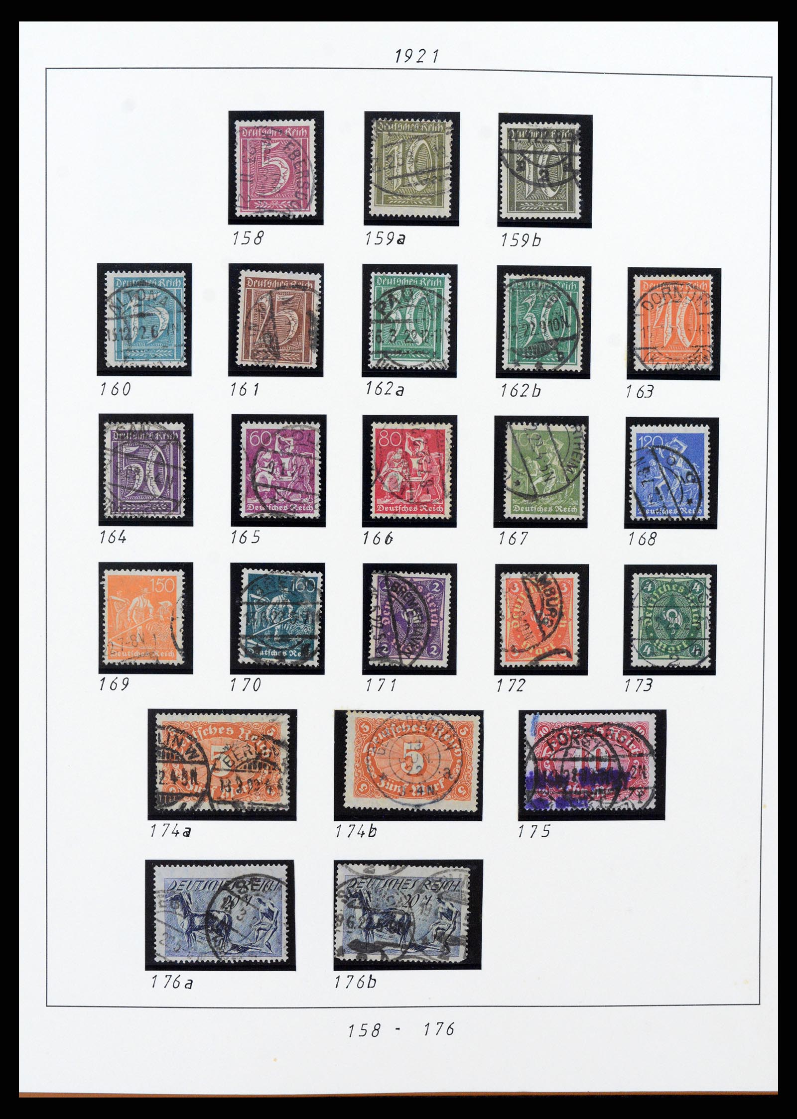 38130 0013 - Stamp collection 38130 German Reich 1872-1945.