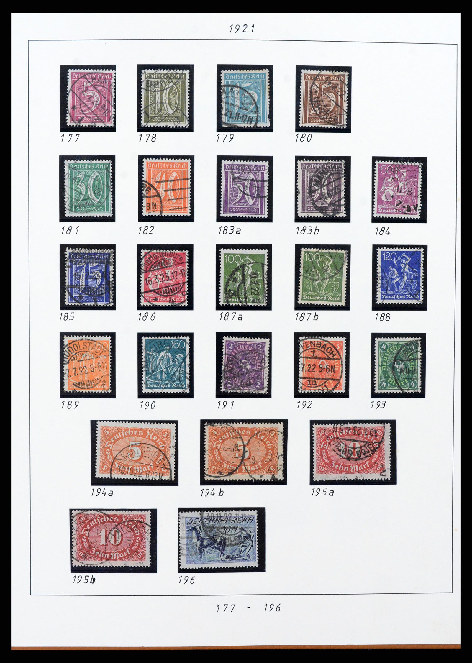 38130 0014 - Stamp collection 38130 German Reich 1872-1945.