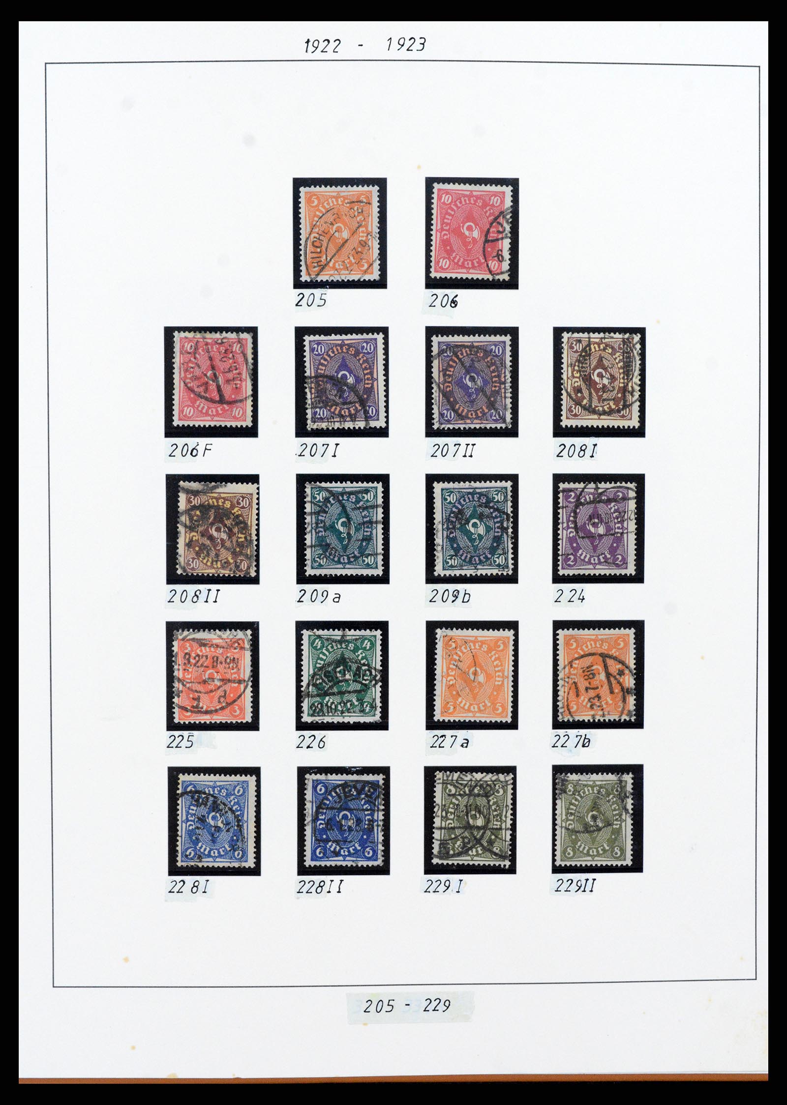 38130 0015 - Stamp collection 38130 German Reich 1872-1945.