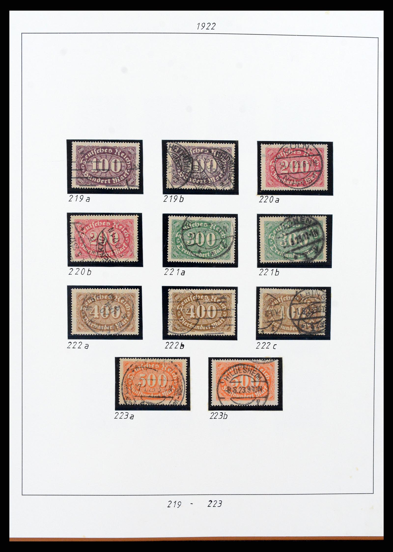 38130 0016 - Stamp collection 38130 German Reich 1872-1945.