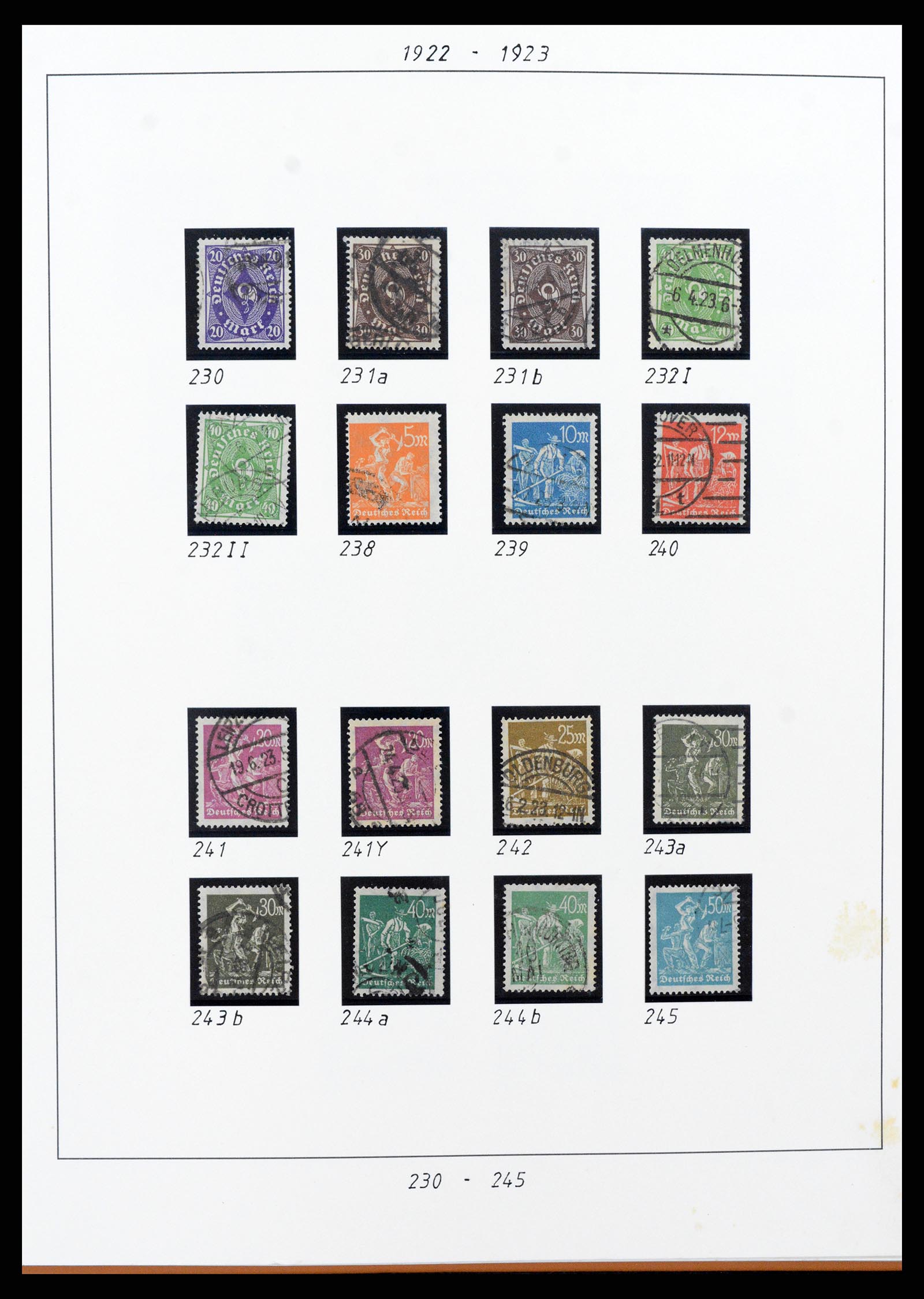 38130 0017 - Stamp collection 38130 German Reich 1872-1945.