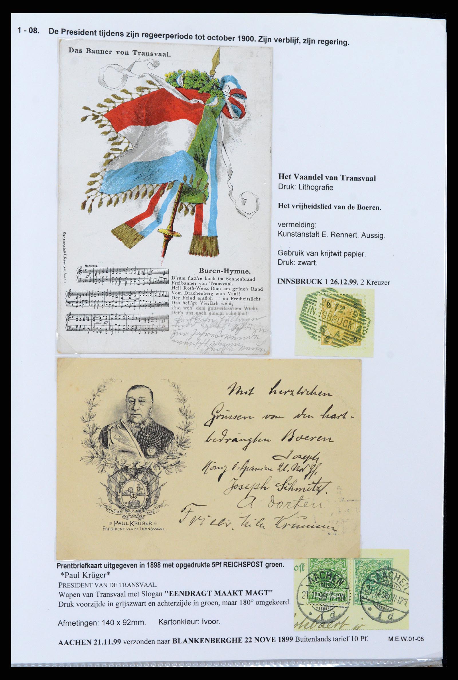 38135 0008 - Postzegelverzameling 38135 Zuid Afrika 1890-1900.