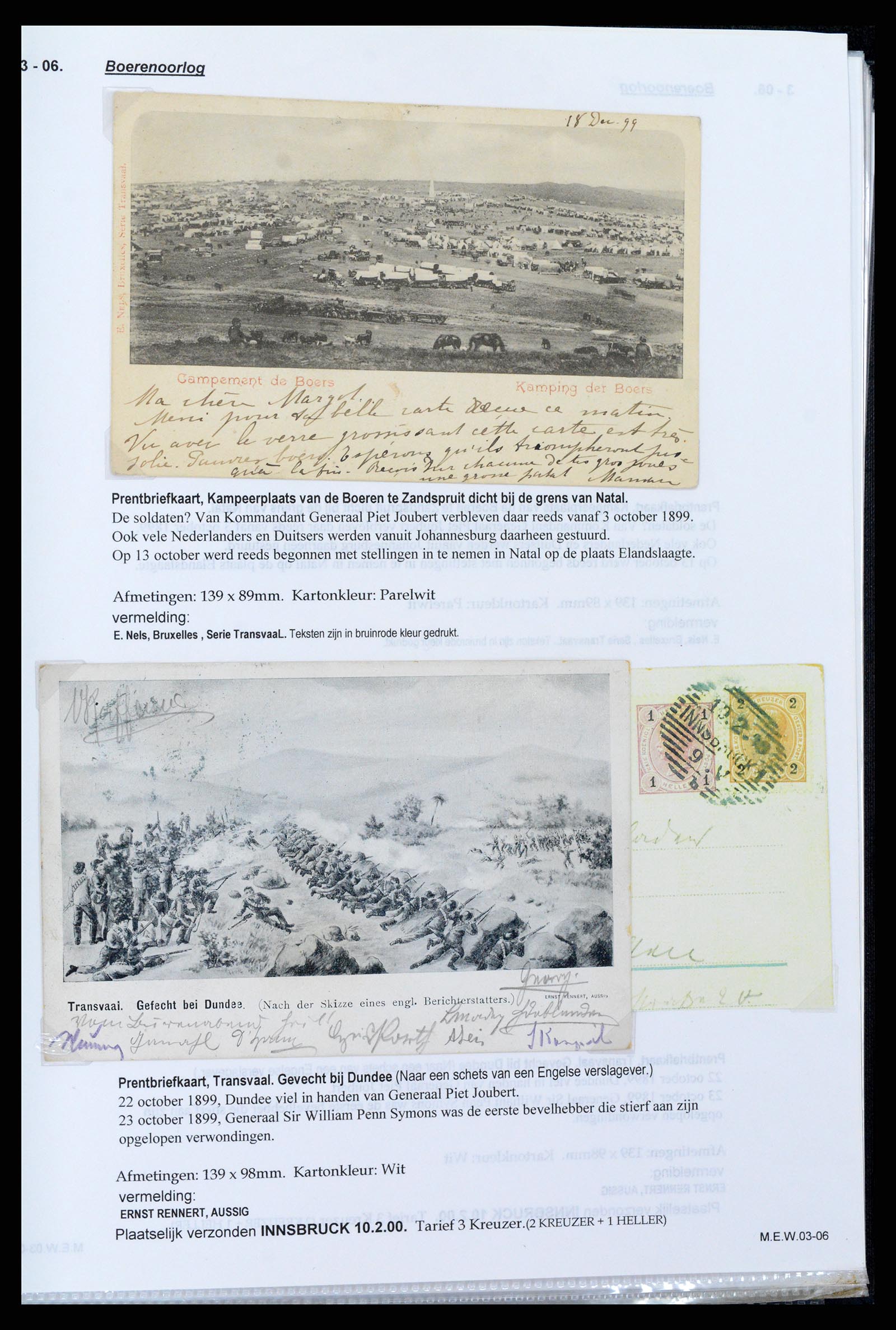 38135 0018 - Postzegelverzameling 38135 Zuid Afrika 1890-1900.