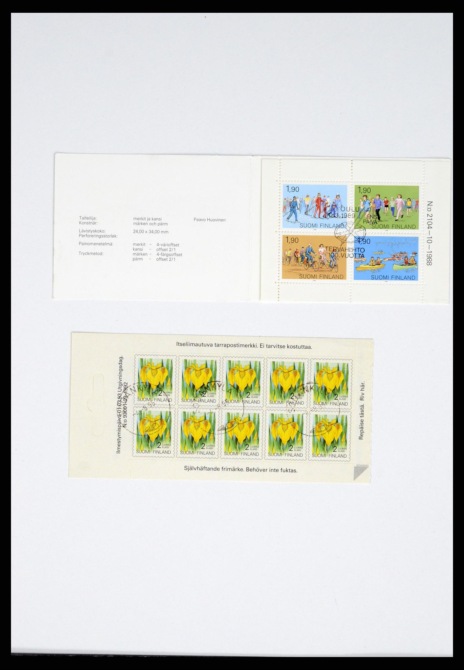 38136 0004 - Postzegelverzameling 38136 Finland 1875-1993.