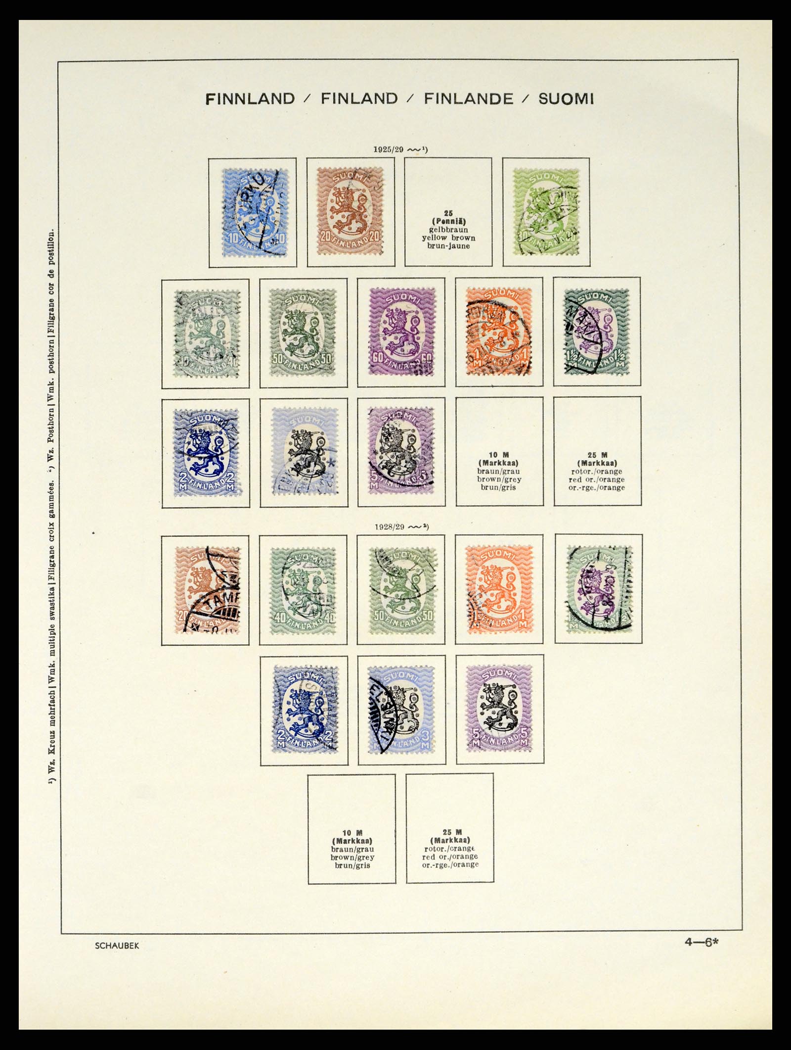 38136 0013 - Postzegelverzameling 38136 Finland 1875-1993.