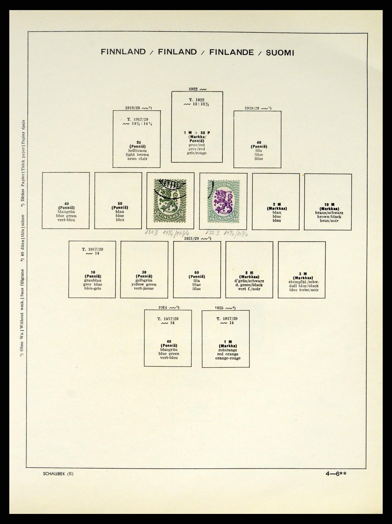 38136 0014 - Postzegelverzameling 38136 Finland 1875-1993.