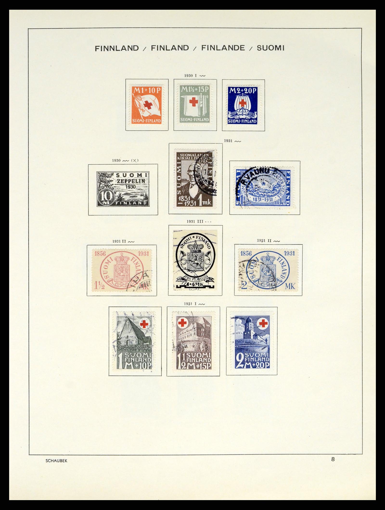 38136 0017 - Stamp collection 38136 Finland 1875-1993.
