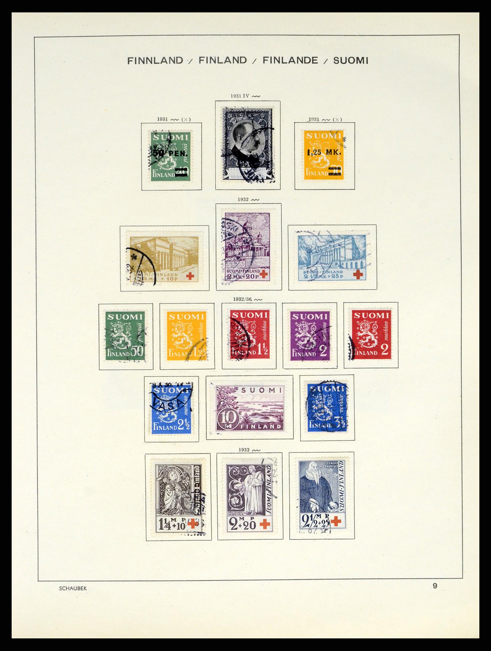 38136 0018 - Postzegelverzameling 38136 Finland 1875-1993.