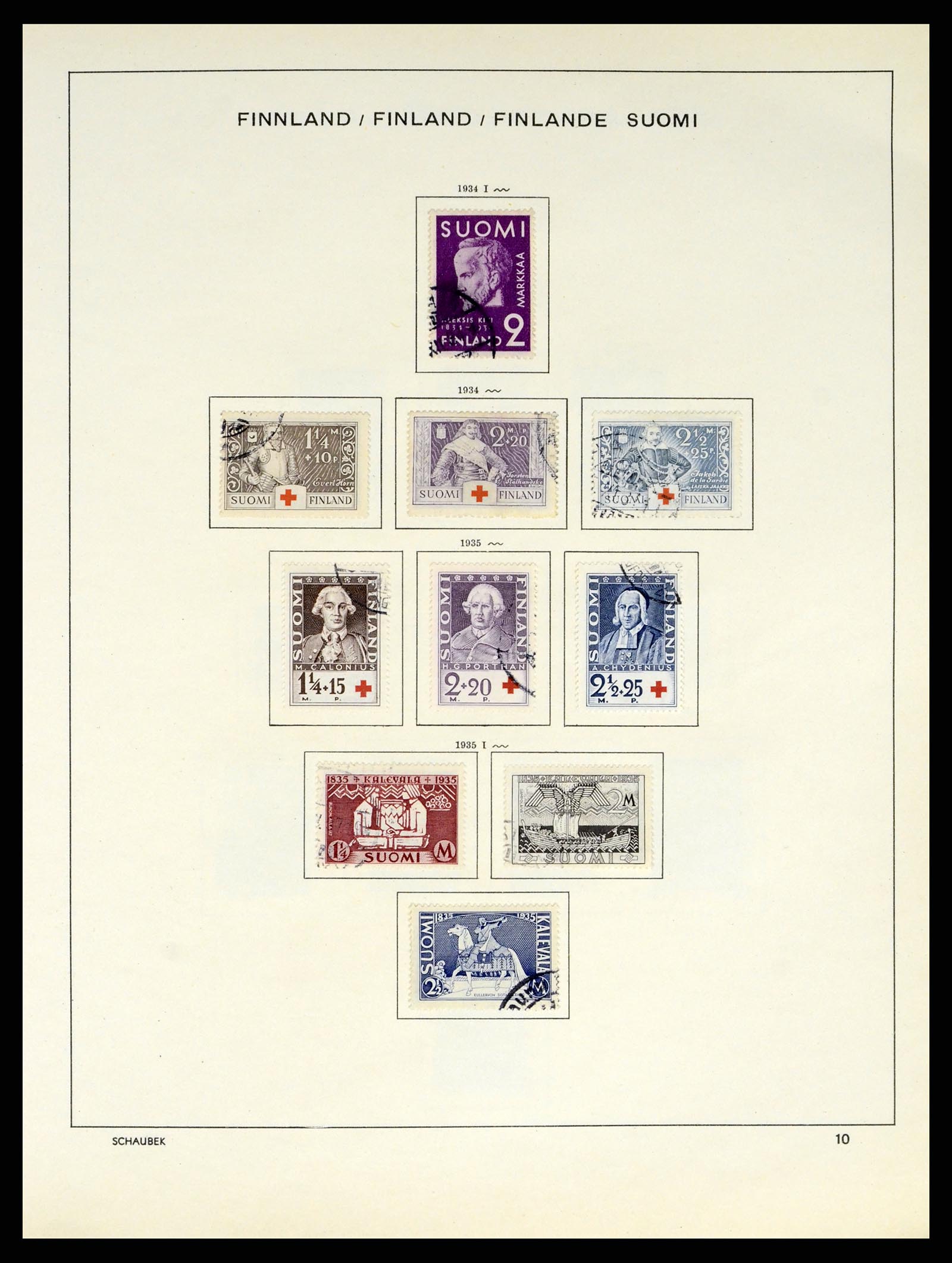 38136 0020 - Postzegelverzameling 38136 Finland 1875-1993.