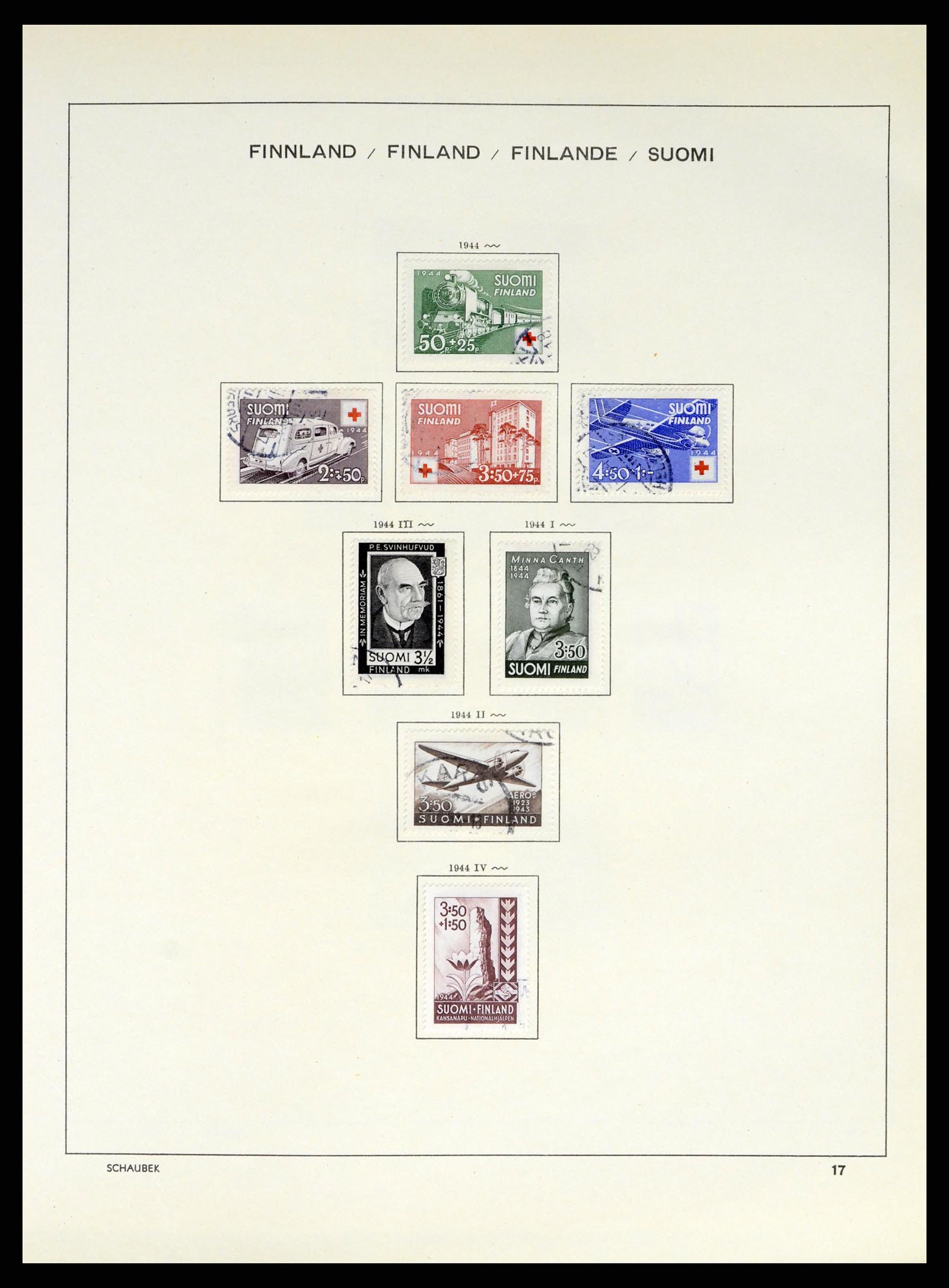 38136 0027 - Postzegelverzameling 38136 Finland 1875-1993.