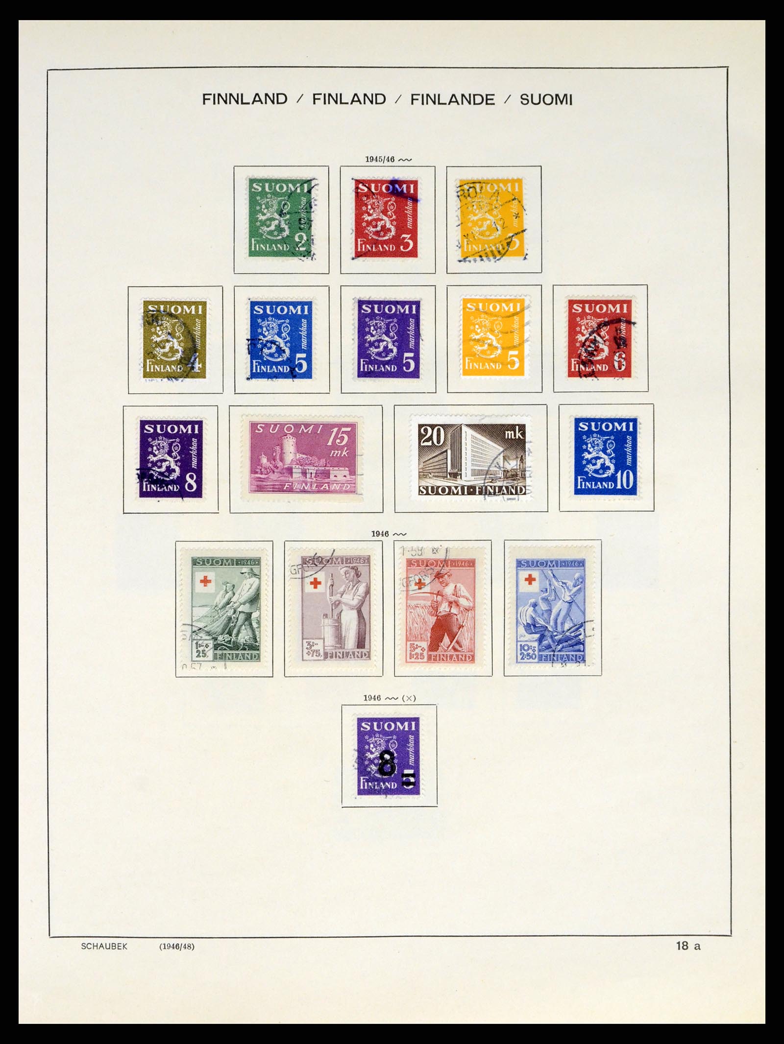 38136 0030 - Stamp collection 38136 Finland 1875-1993.