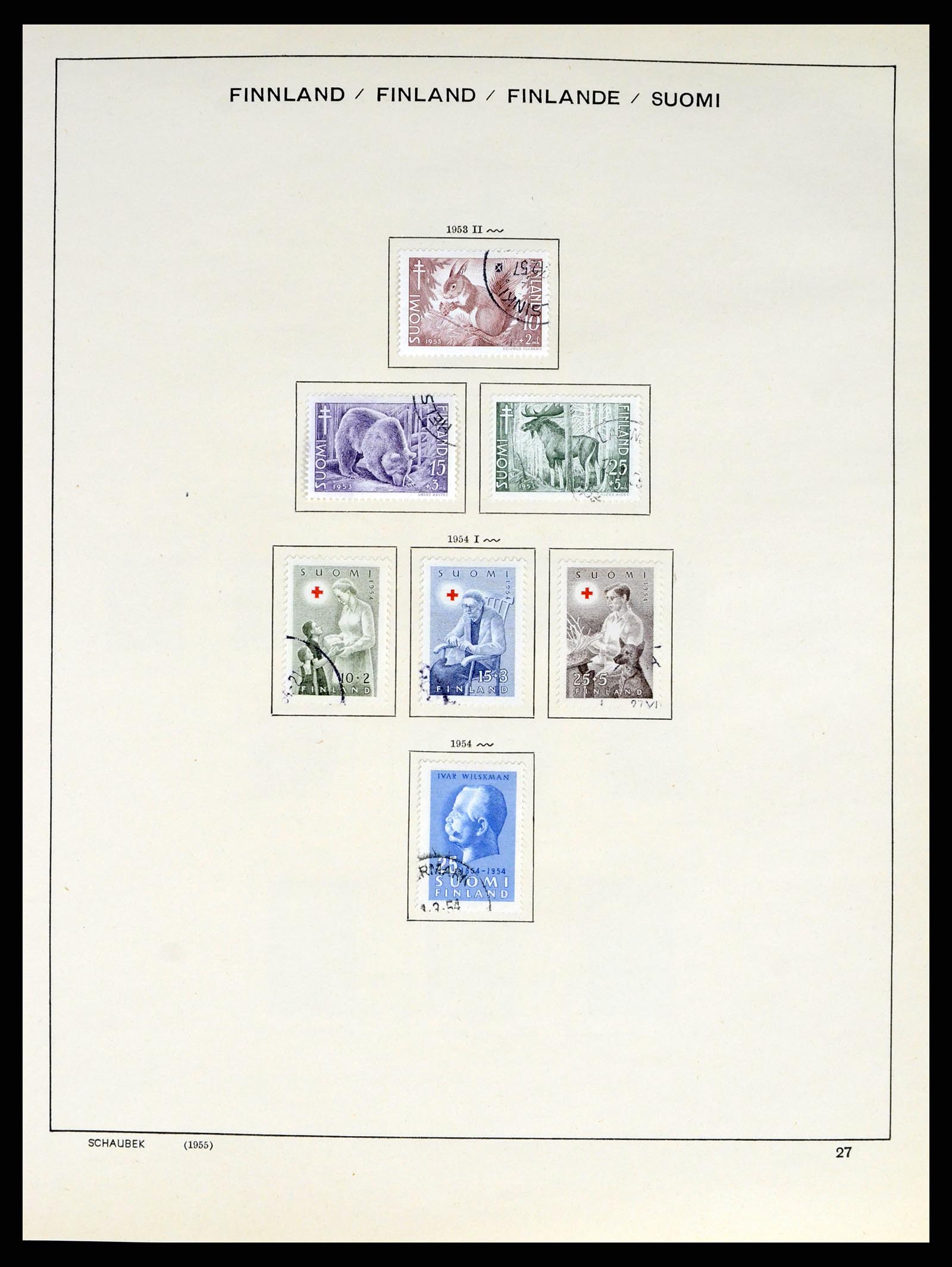 38136 0039 - Postzegelverzameling 38136 Finland 1875-1993.