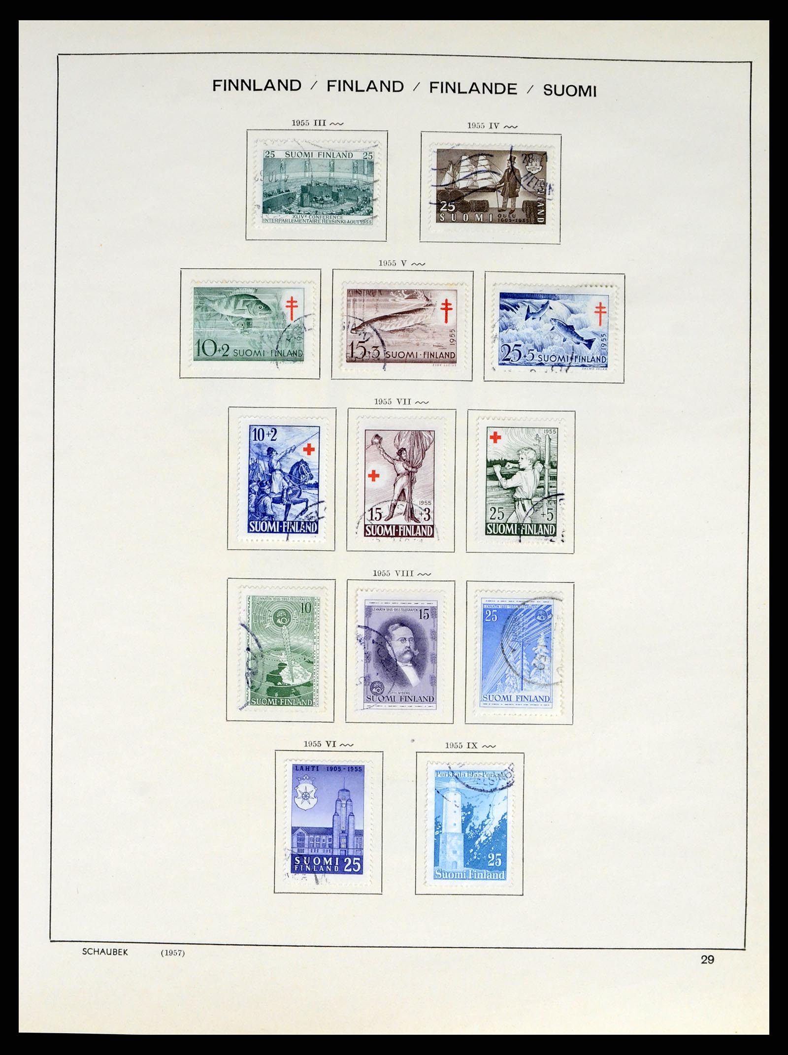38136 0041 - Postzegelverzameling 38136 Finland 1875-1993.