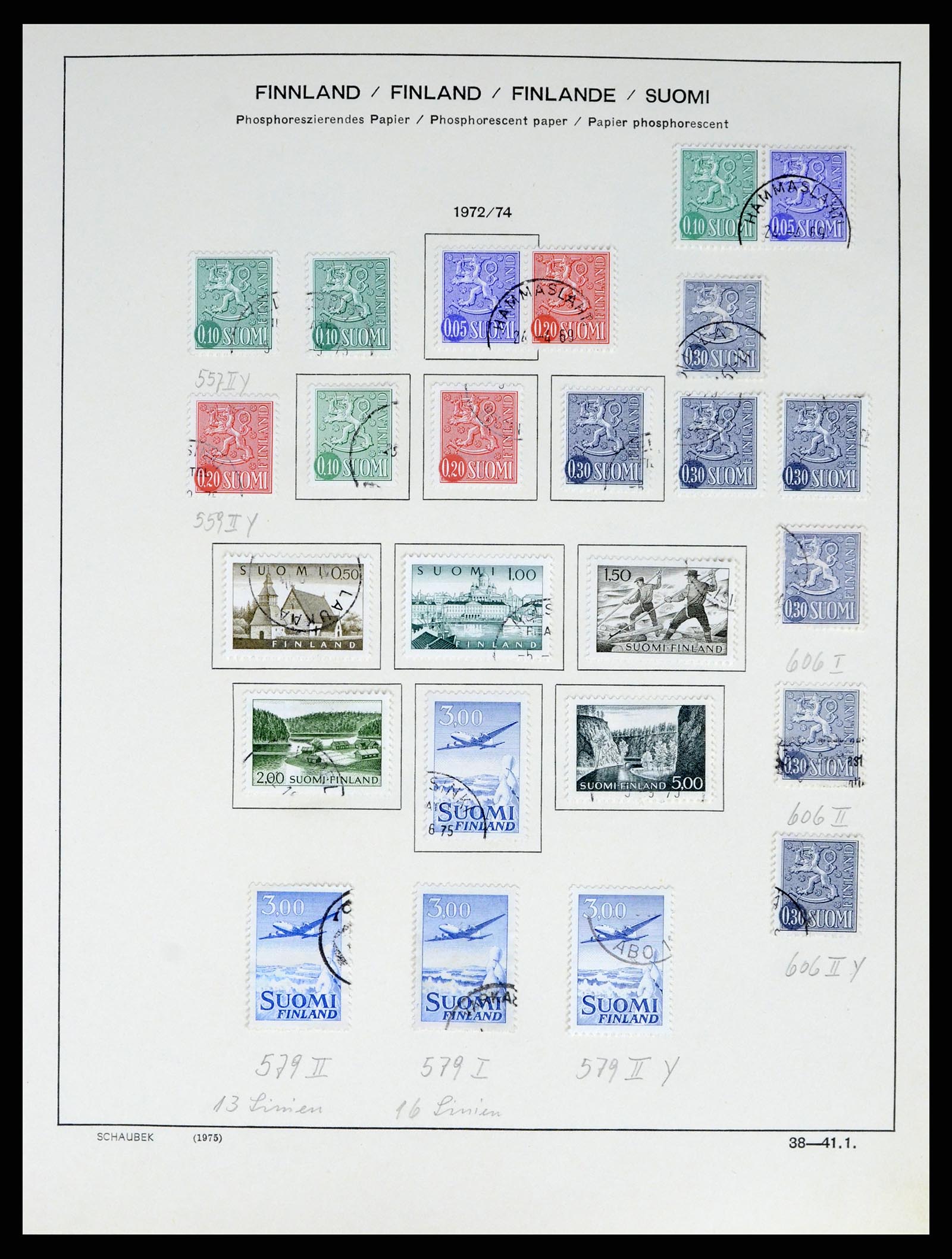 38136 0053 - Postzegelverzameling 38136 Finland 1875-1993.