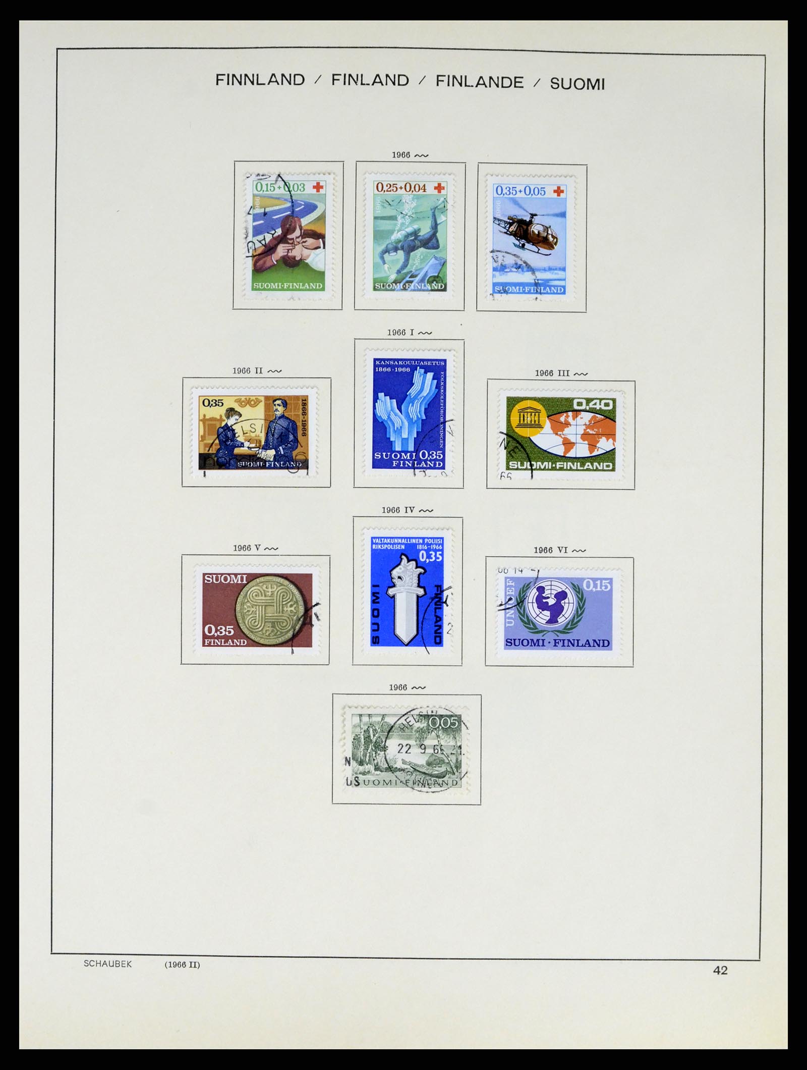 38136 0055 - Postzegelverzameling 38136 Finland 1875-1993.