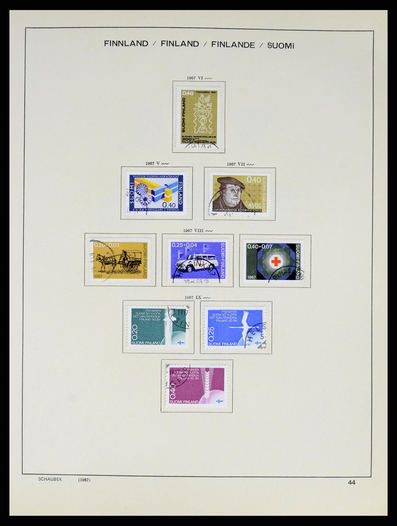 38136 0057 - Postzegelverzameling 38136 Finland 1875-1993.