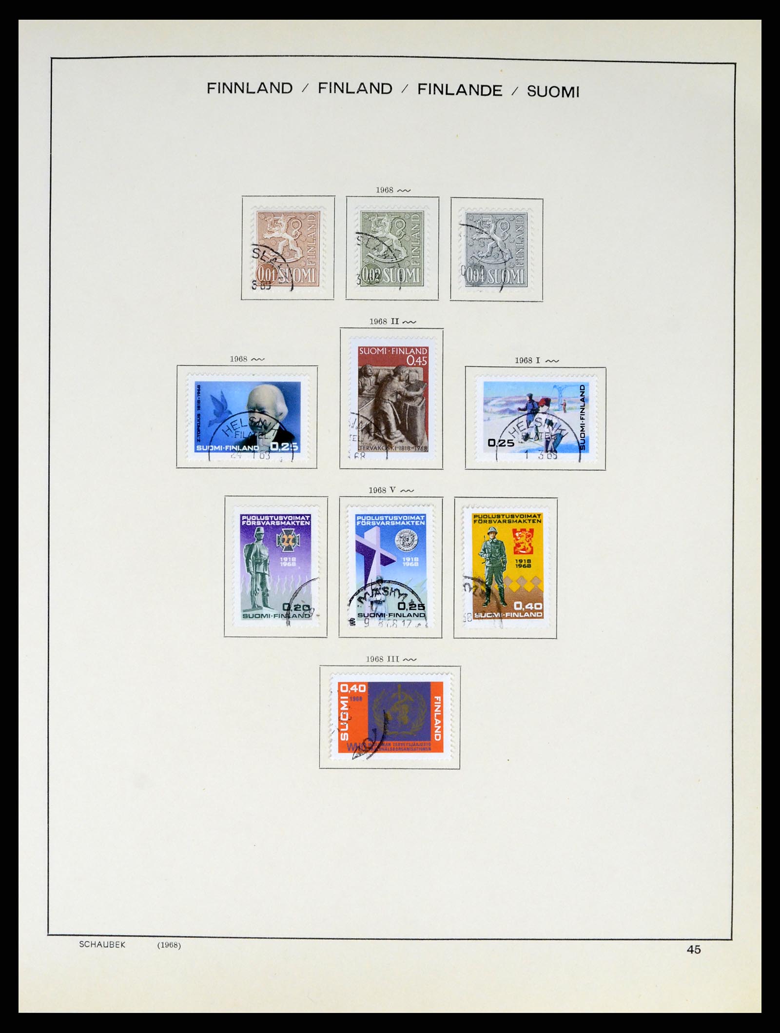 38136 0058 - Postzegelverzameling 38136 Finland 1875-1993.
