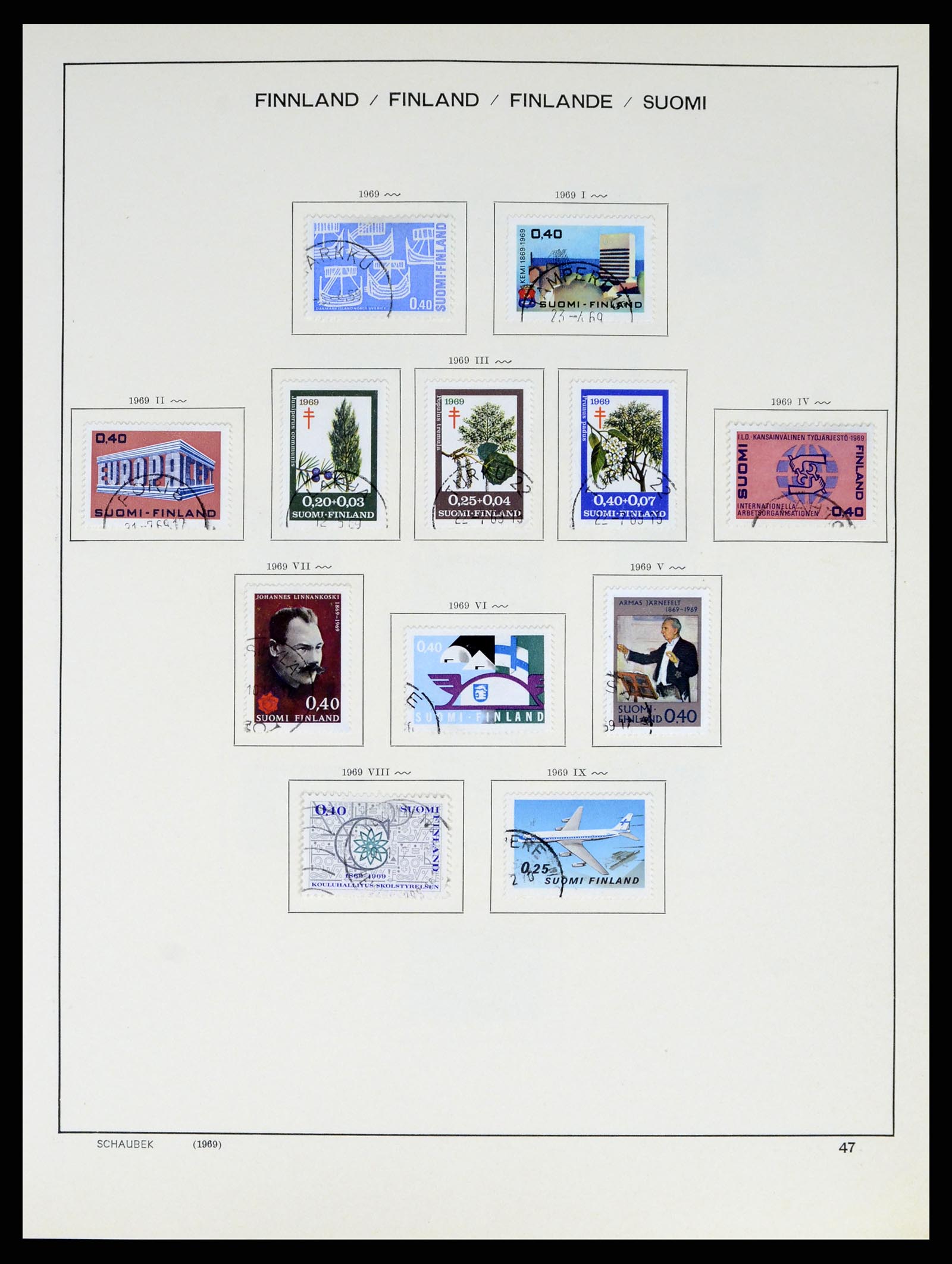 38136 0060 - Postzegelverzameling 38136 Finland 1875-1993.