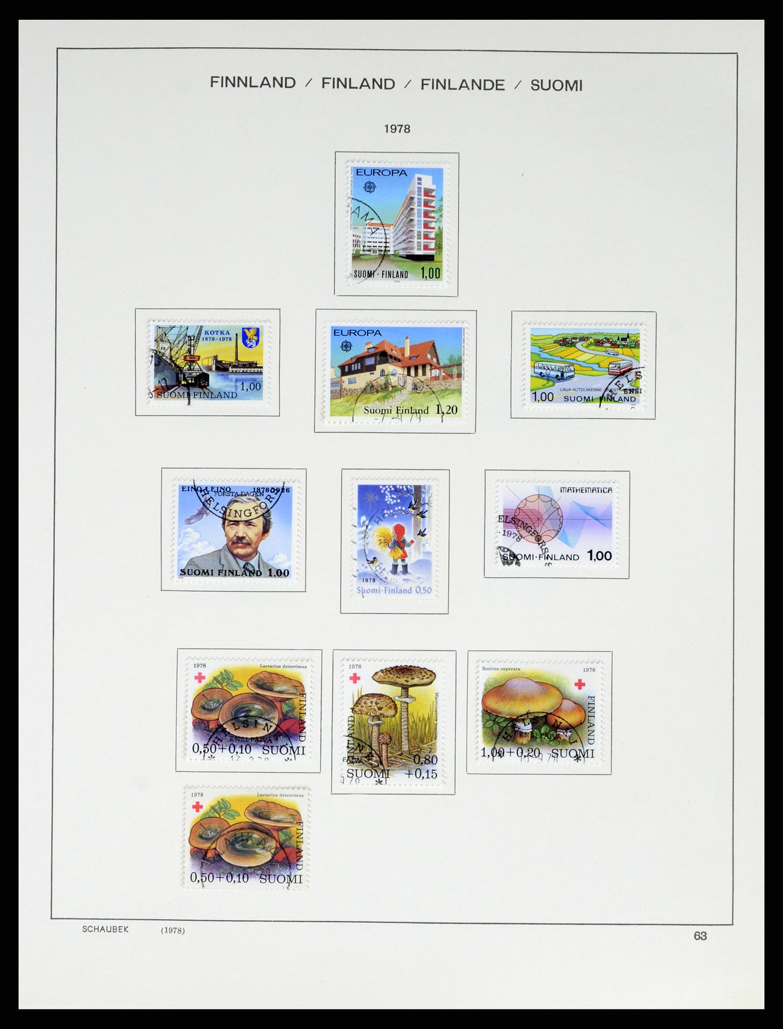 38136 0078 - Stamp collection 38136 Finland 1875-1993.