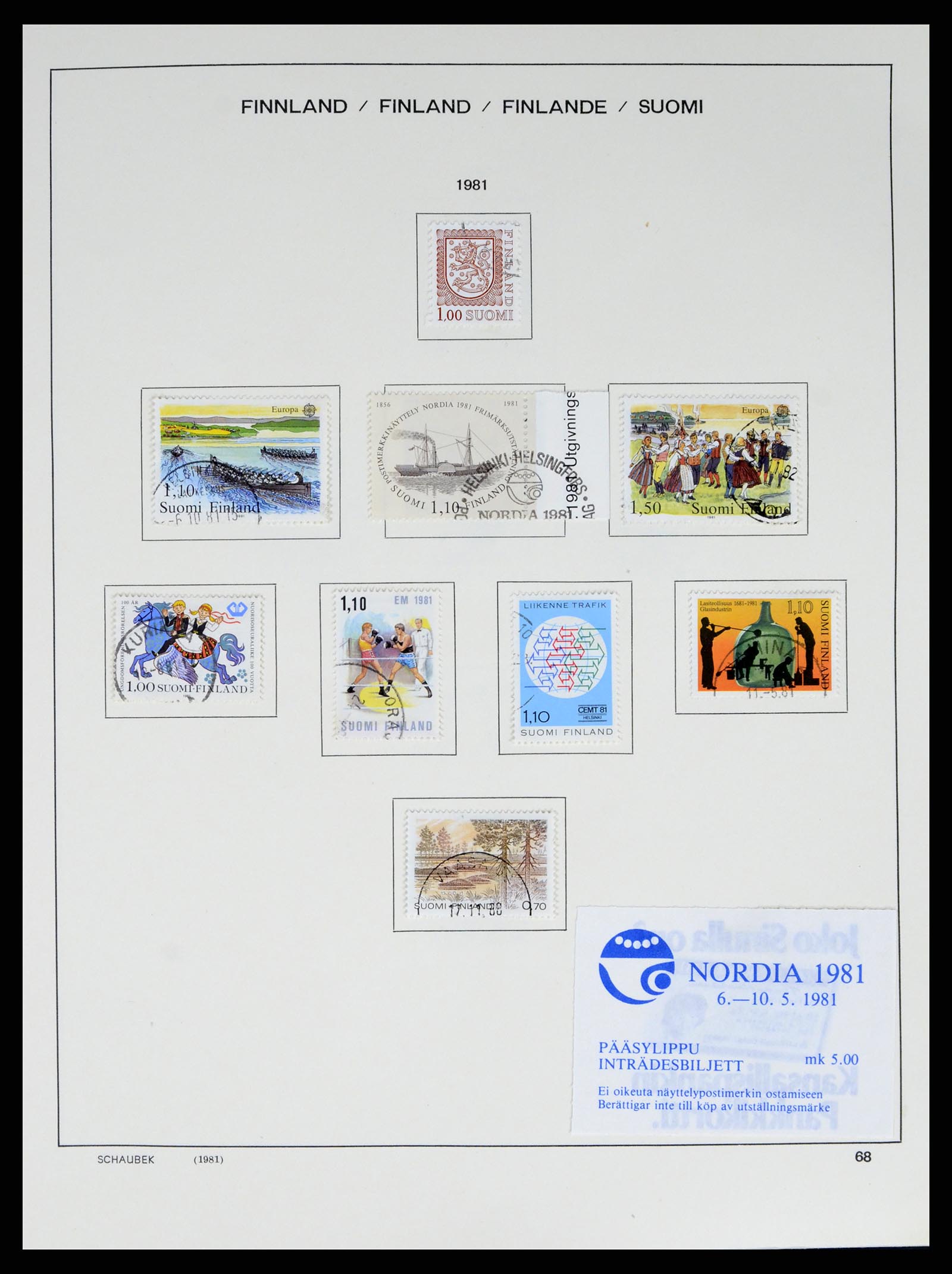 38136 0084 - Stamp collection 38136 Finland 1875-1993.