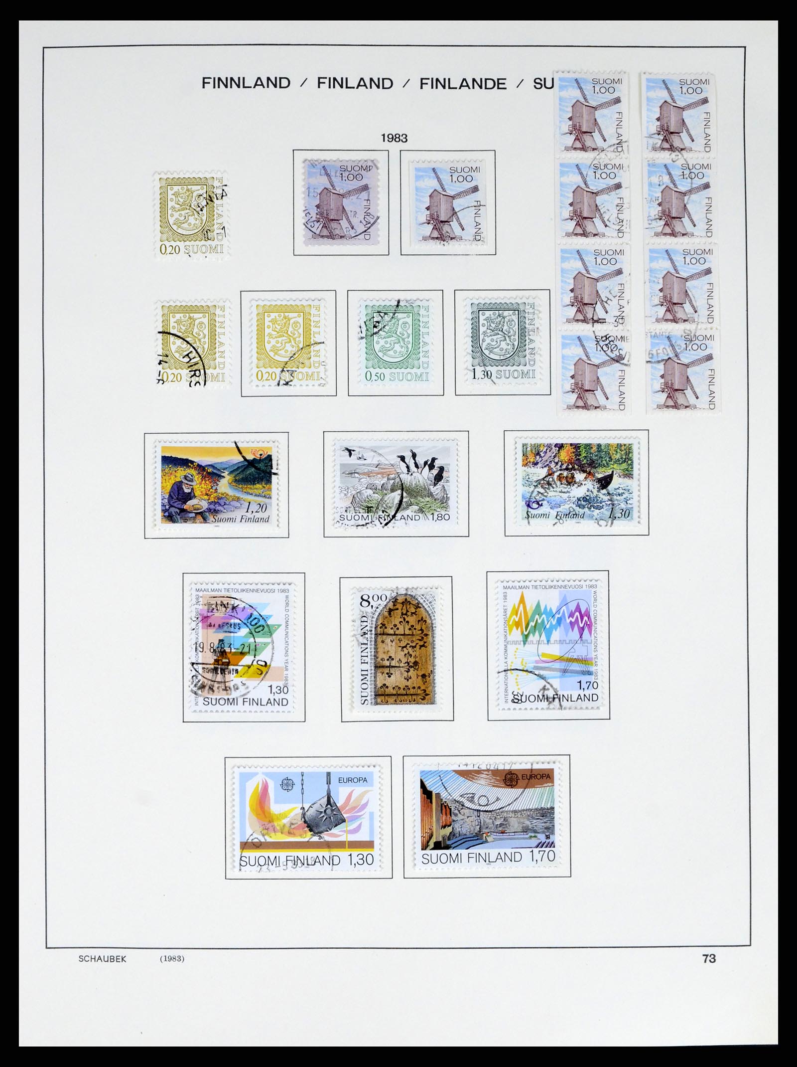 38136 0090 - Stamp collection 38136 Finland 1875-1993.