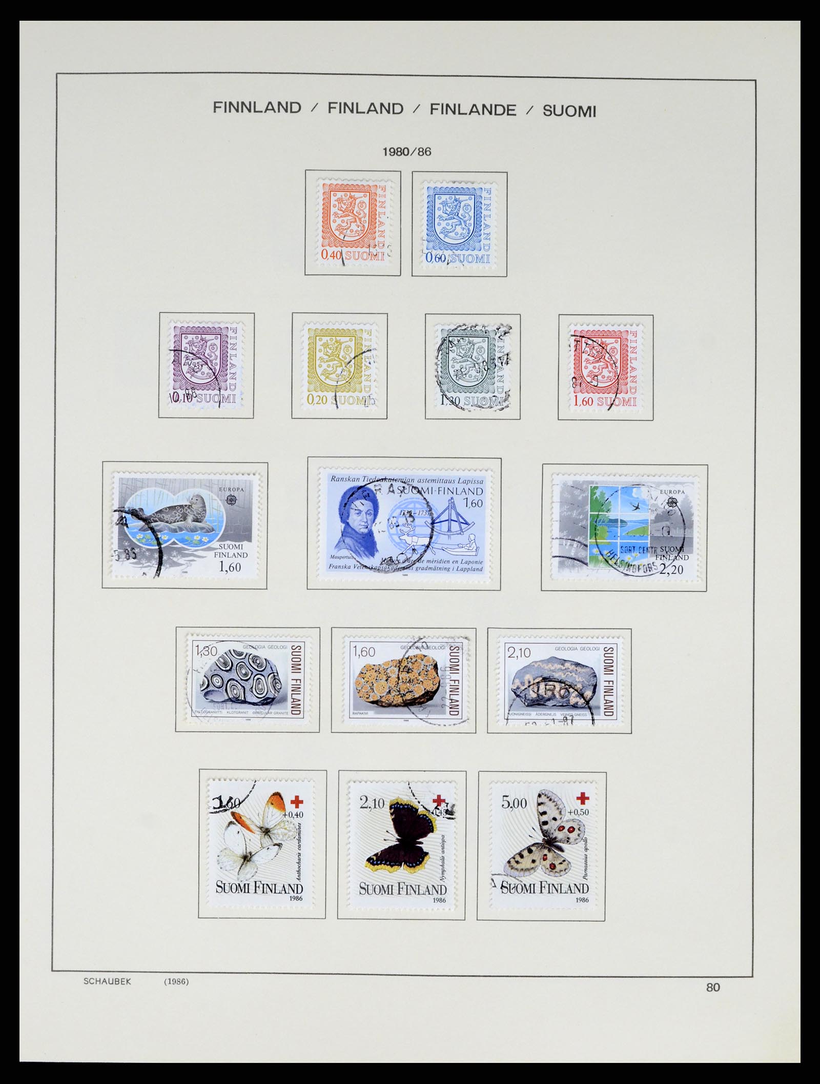 38136 0097 - Stamp collection 38136 Finland 1875-1993.