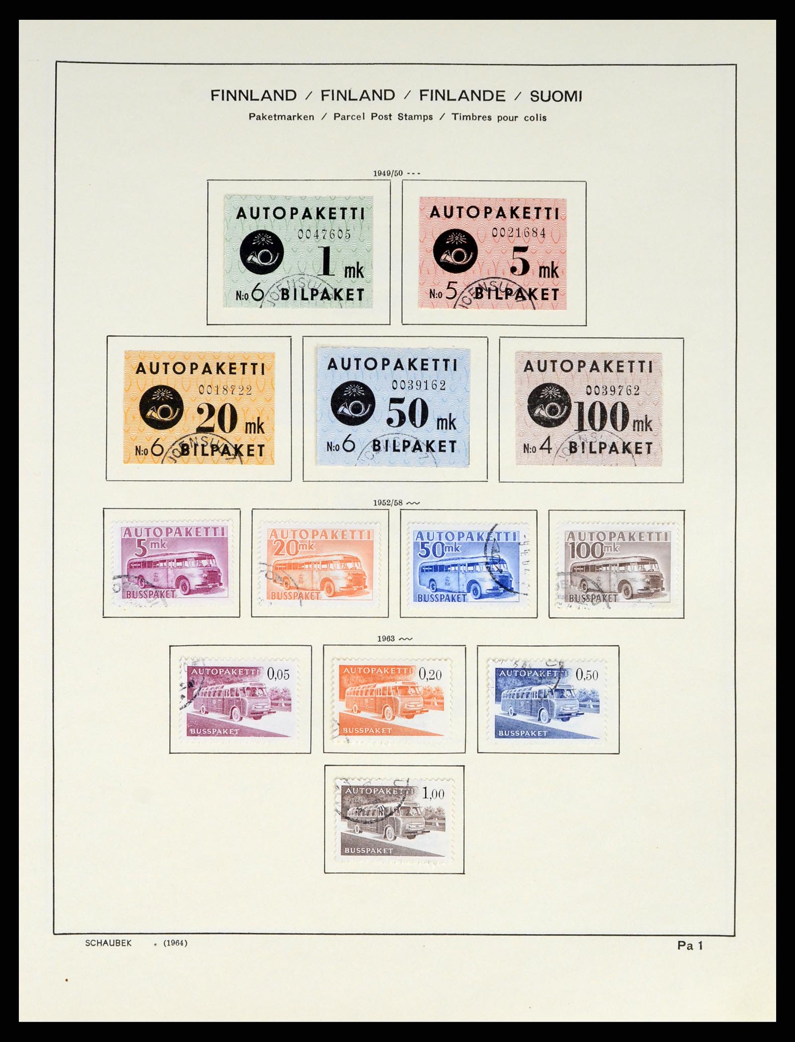 38136 0143 - Stamp collection 38136 Finland 1875-1993.