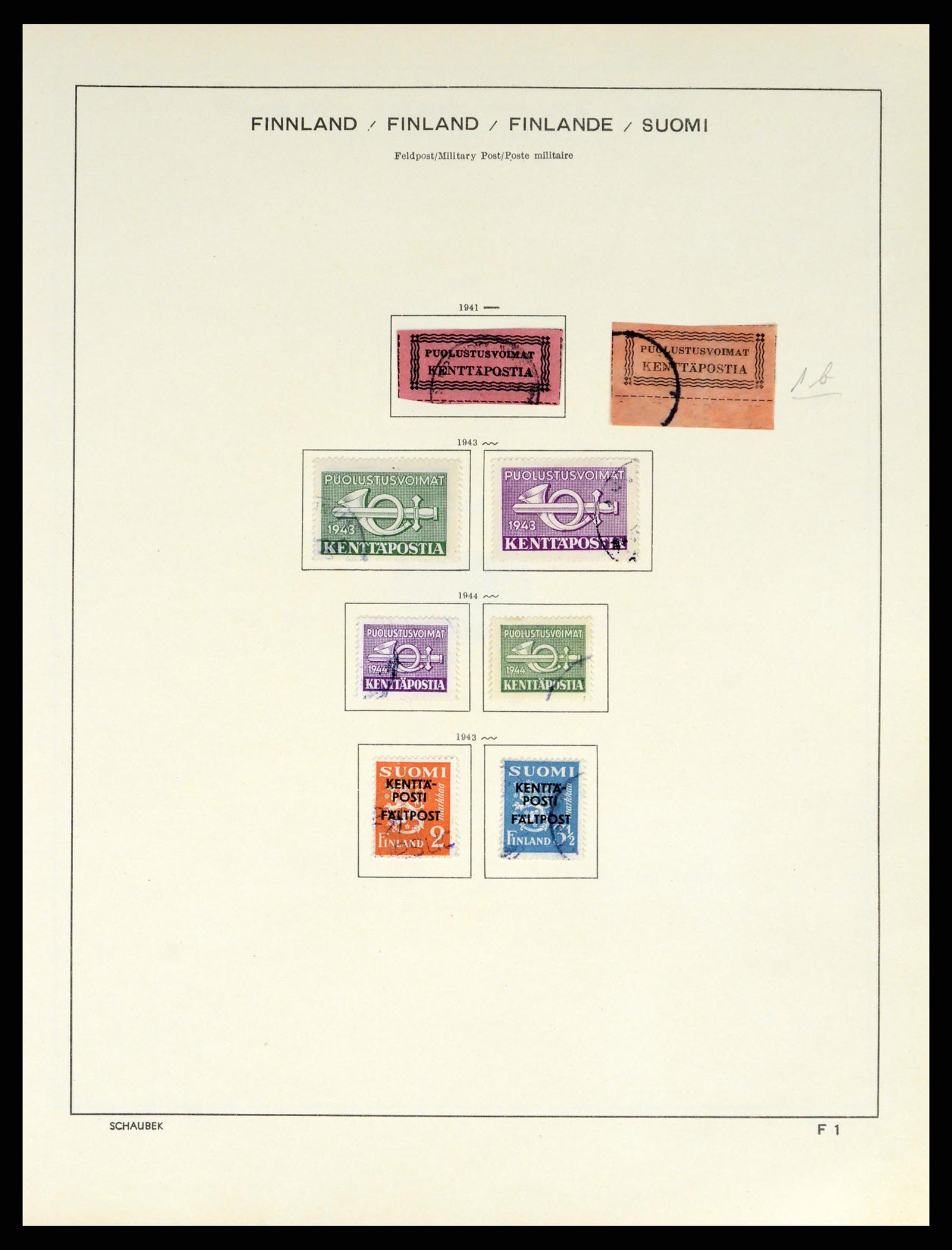 38136 0145 - Stamp collection 38136 Finland 1875-1993.