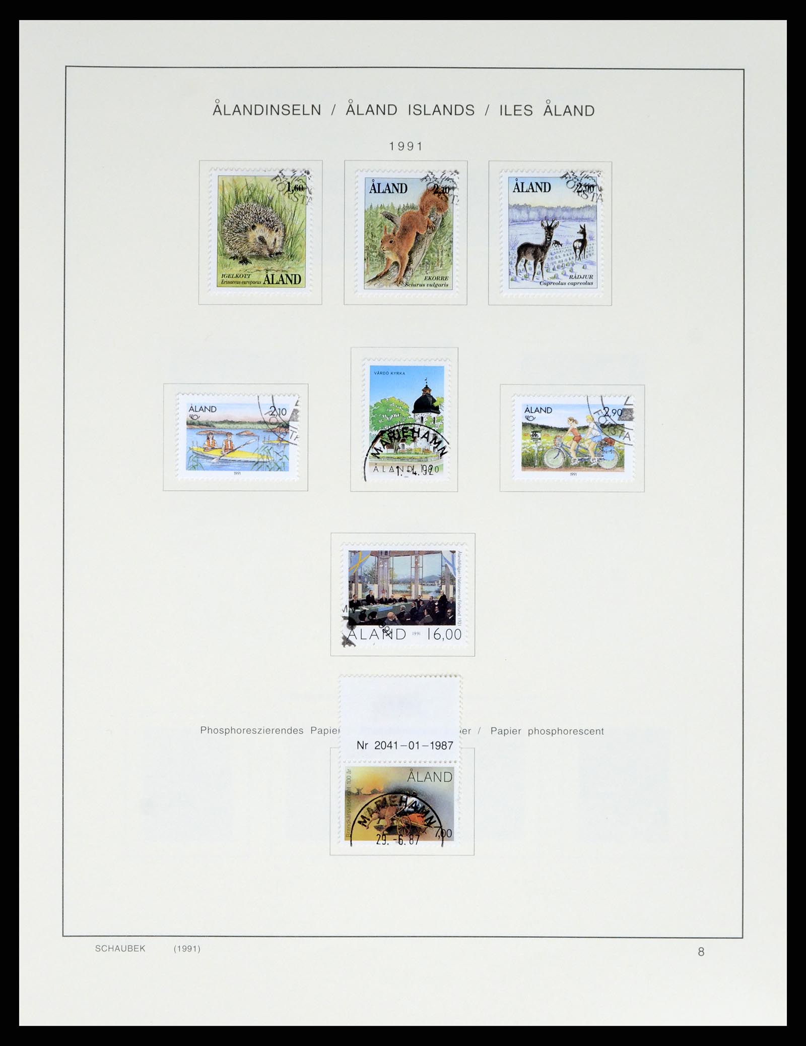 38136 0162 - Postzegelverzameling 38136 Finland 1875-1993.