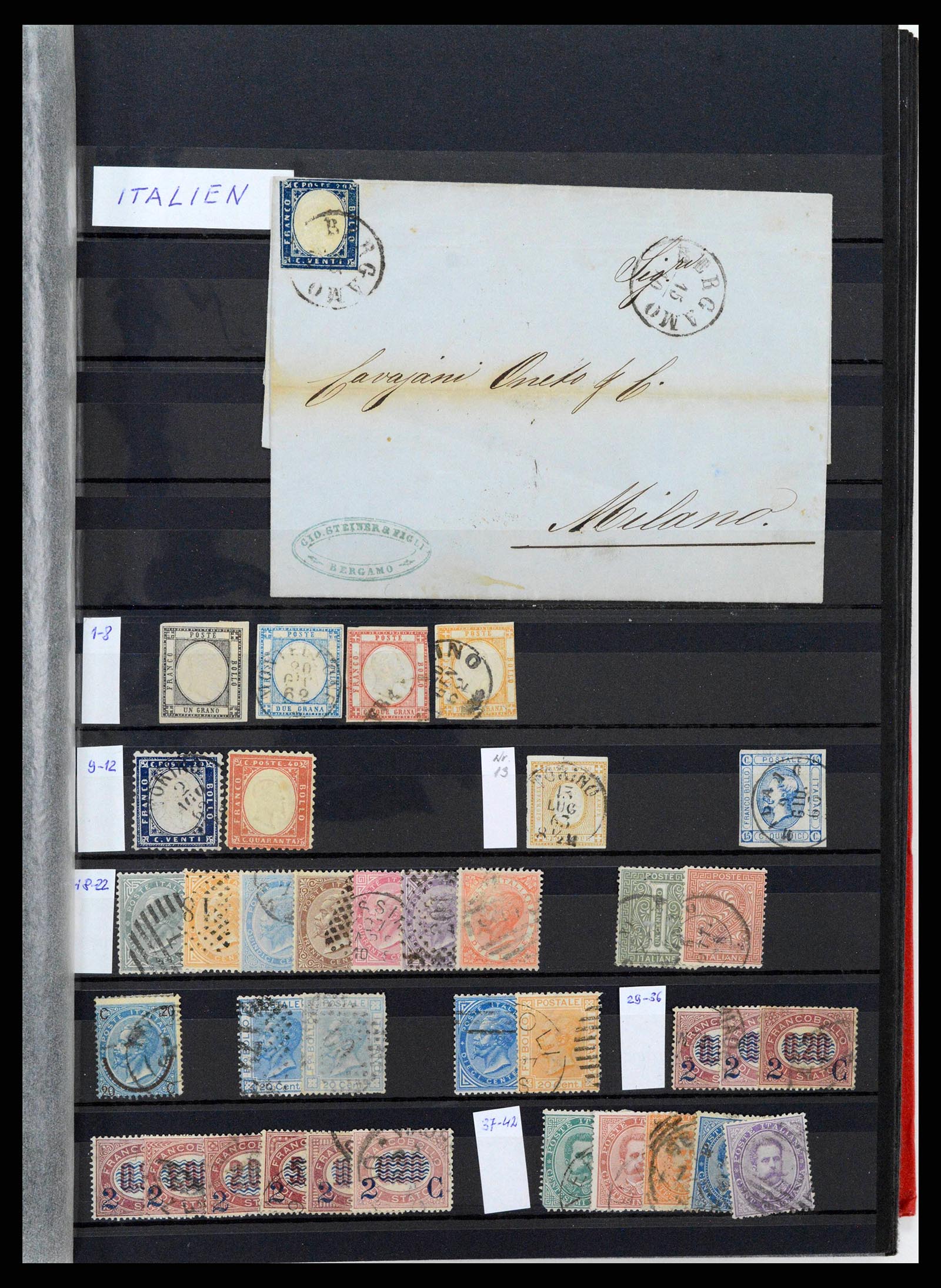 38137 0001 - Postzegelverzameling 38137 Italië 1861-2003.
