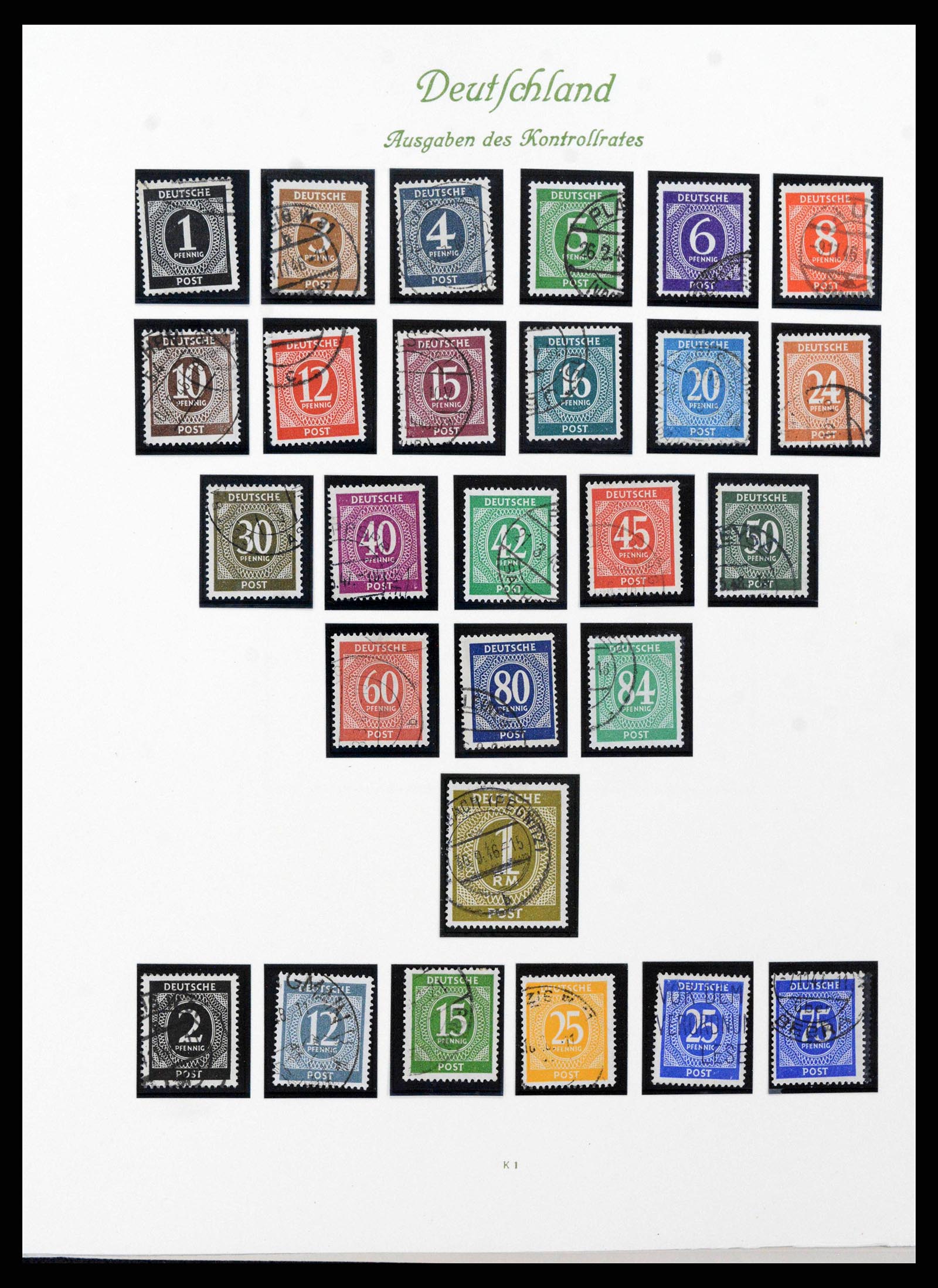 38138 0001 - Stamp collection 38138 German Zones 1945-1949.