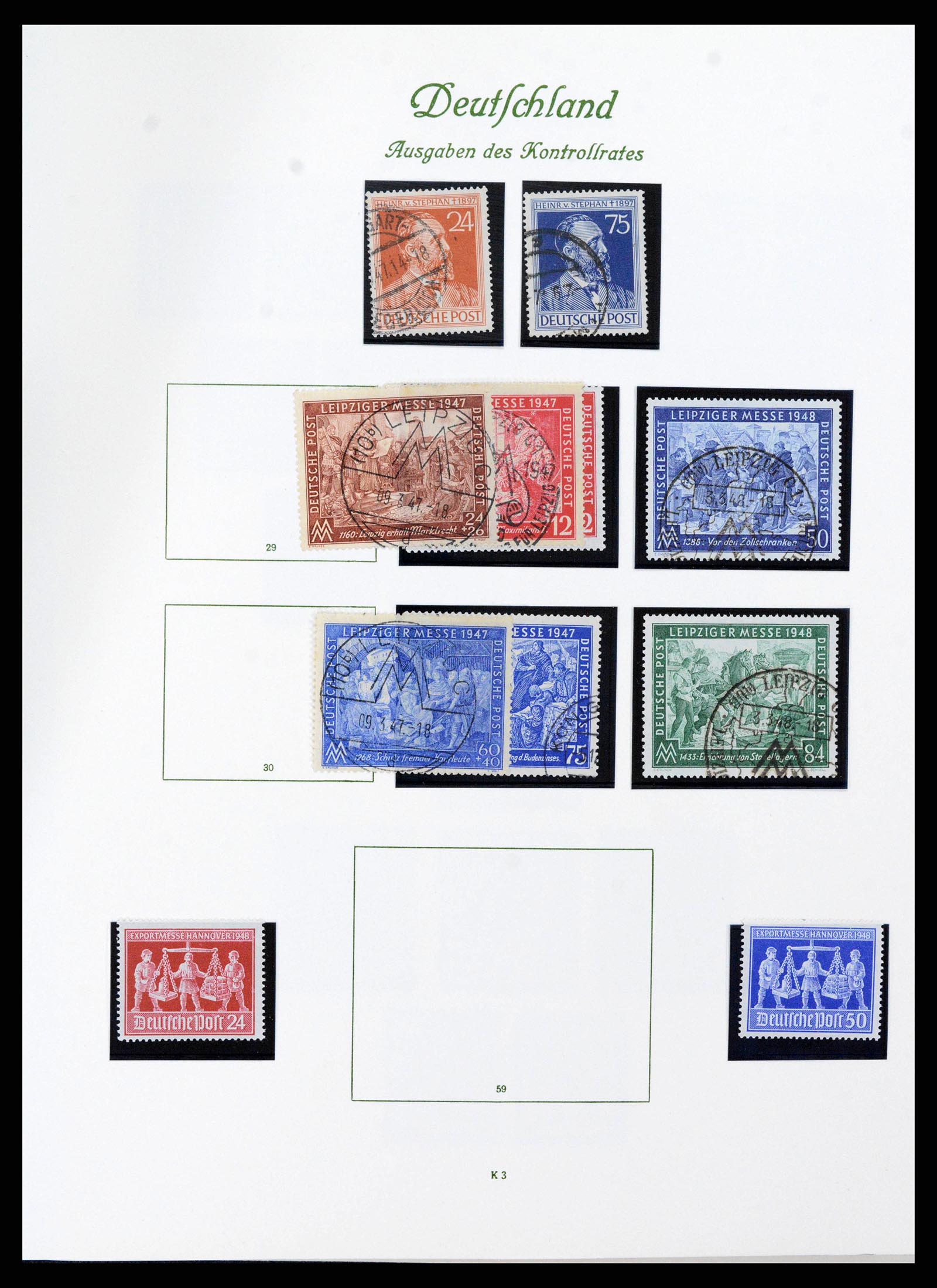 38138 0002 - Stamp collection 38138 German Zones 1945-1949.