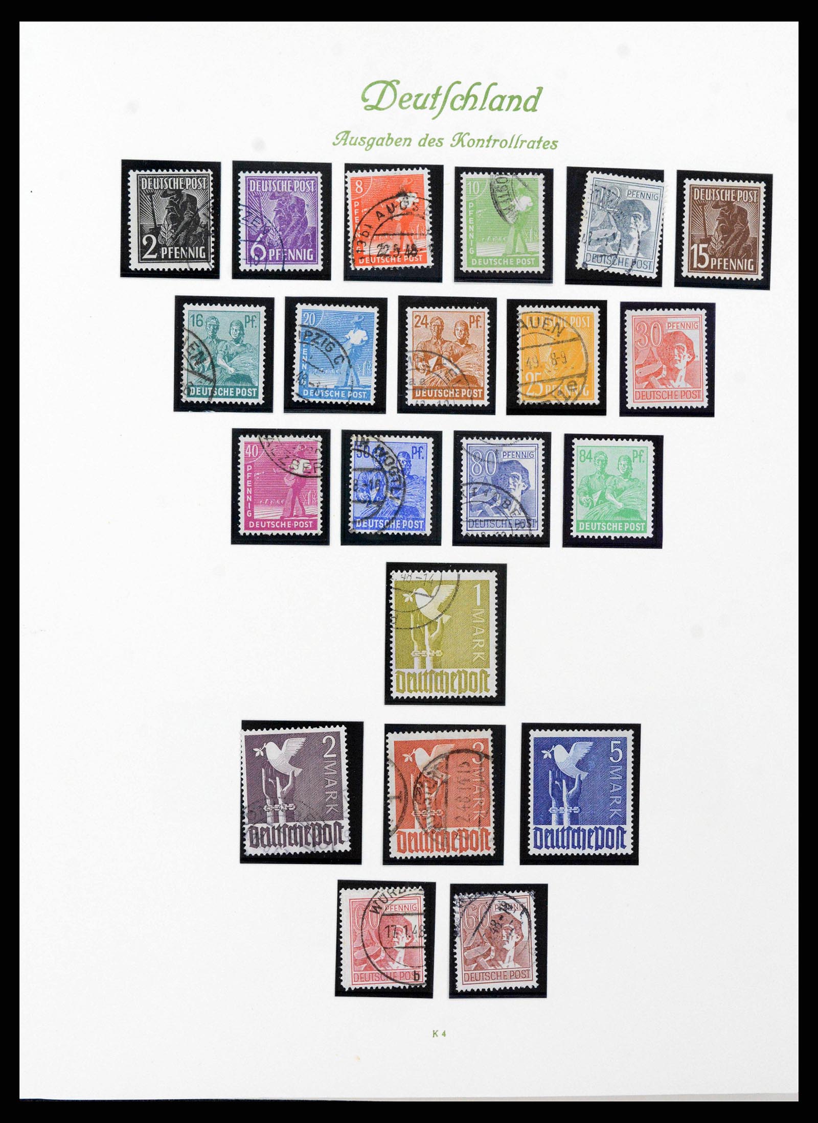 38138 0003 - Stamp collection 38138 German Zones 1945-1949.
