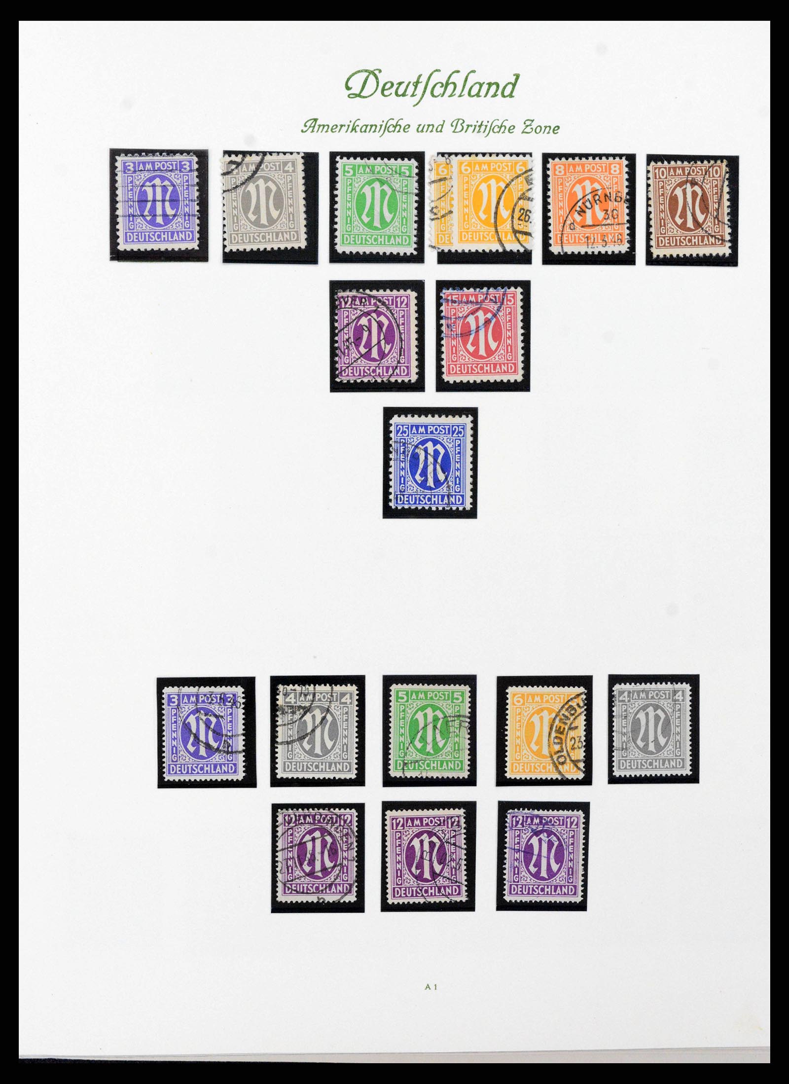 38138 0004 - Postzegelverzameling 38138 Duitse Zones 1945-1949.