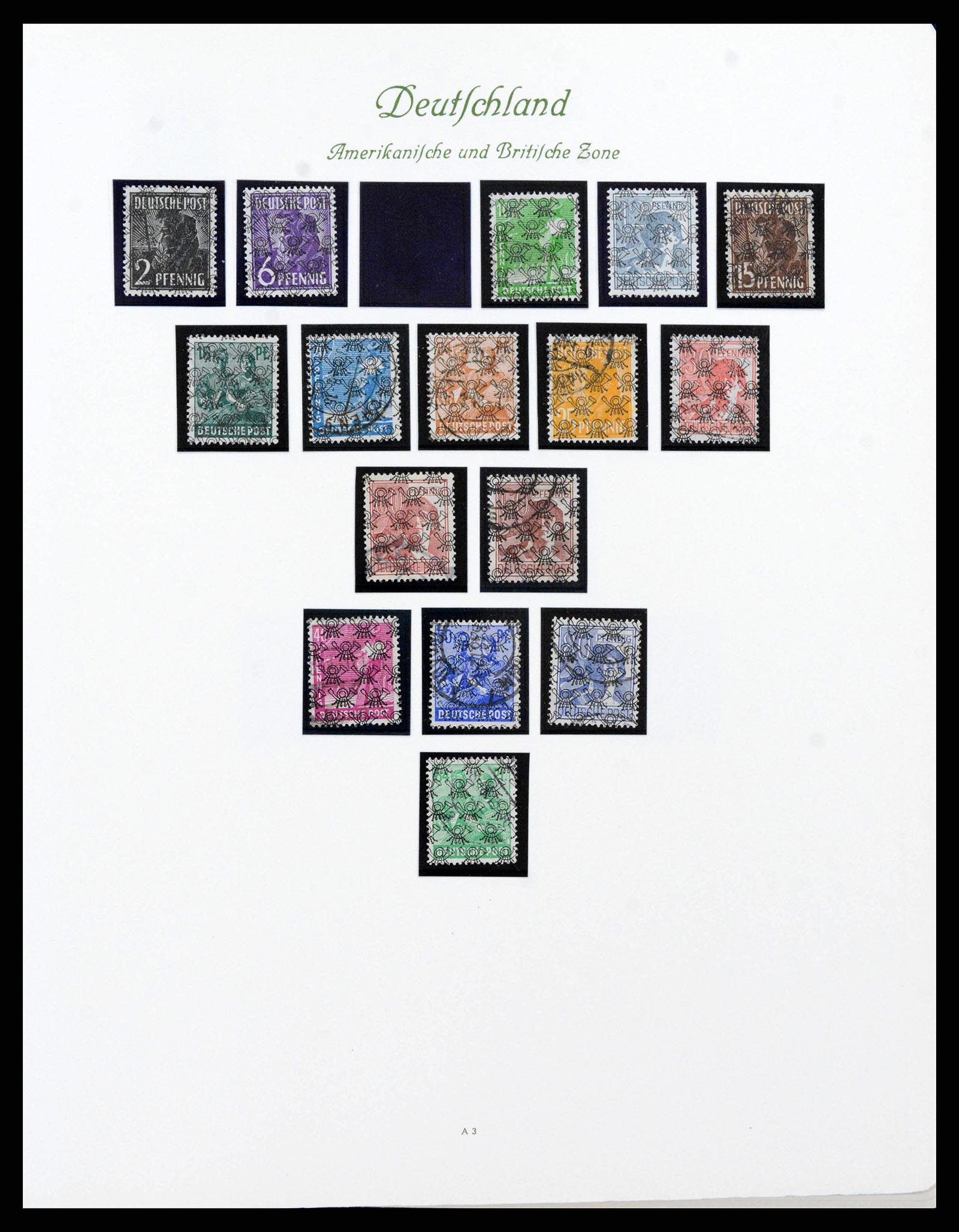 38138 0006 - Stamp collection 38138 German Zones 1945-1949.