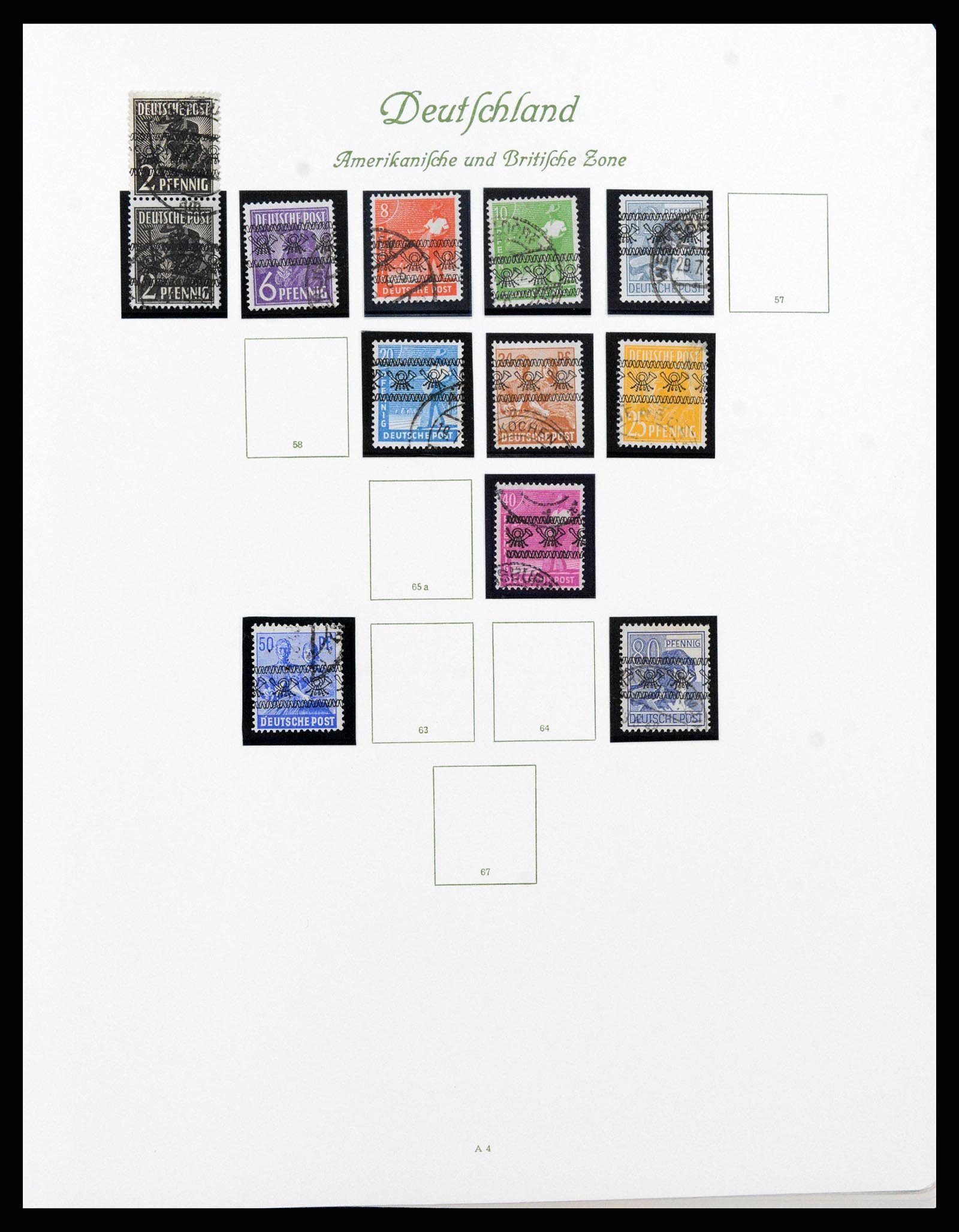 38138 0007 - Stamp collection 38138 German Zones 1945-1949.