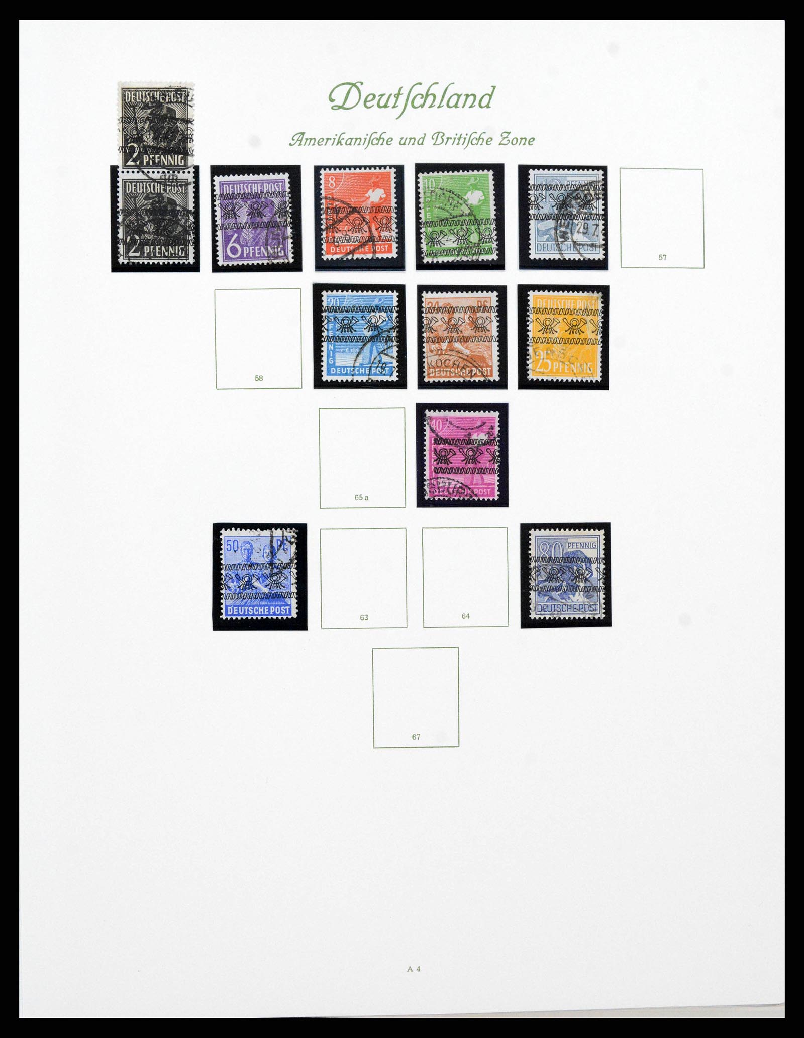 38138 0008 - Stamp collection 38138 German Zones 1945-1949.