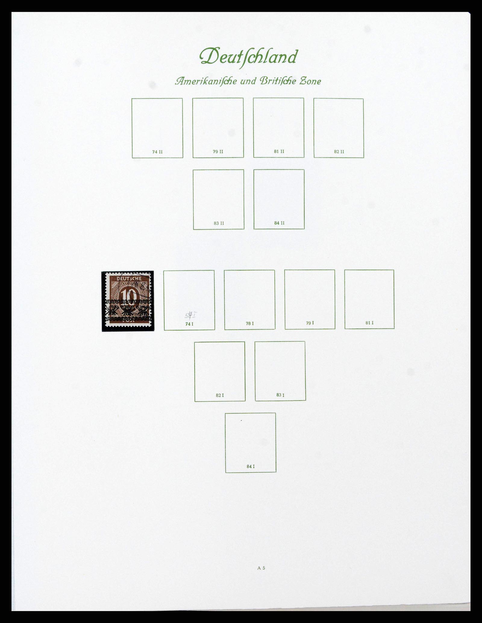 38138 0009 - Stamp collection 38138 German Zones 1945-1949.
