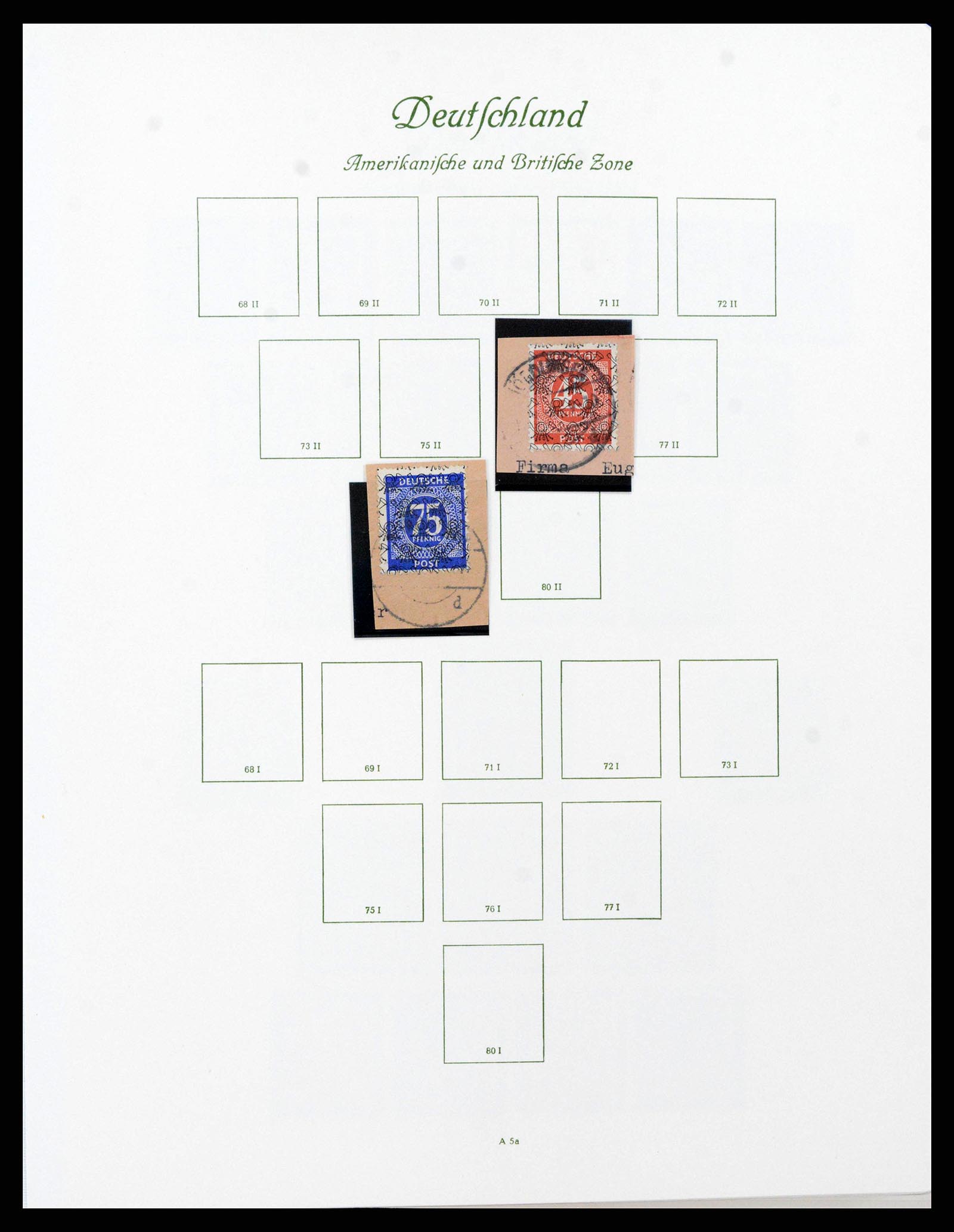 38138 0010 - Stamp collection 38138 German Zones 1945-1949.