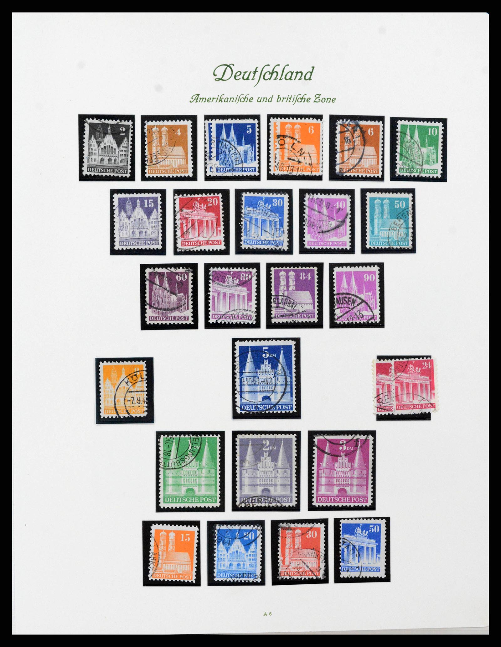 38138 0011 - Stamp collection 38138 German Zones 1945-1949.