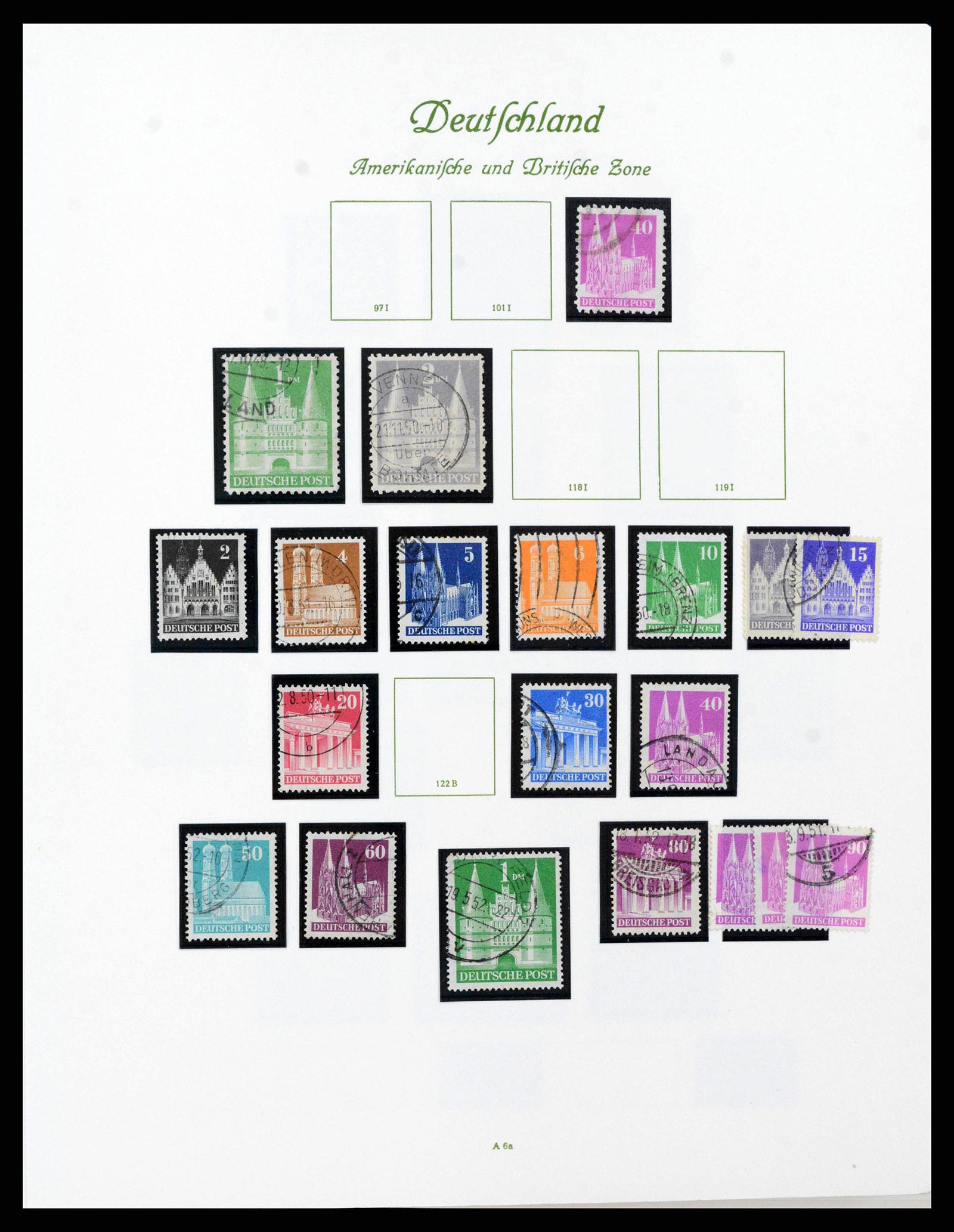 38138 0012 - Stamp collection 38138 German Zones 1945-1949.
