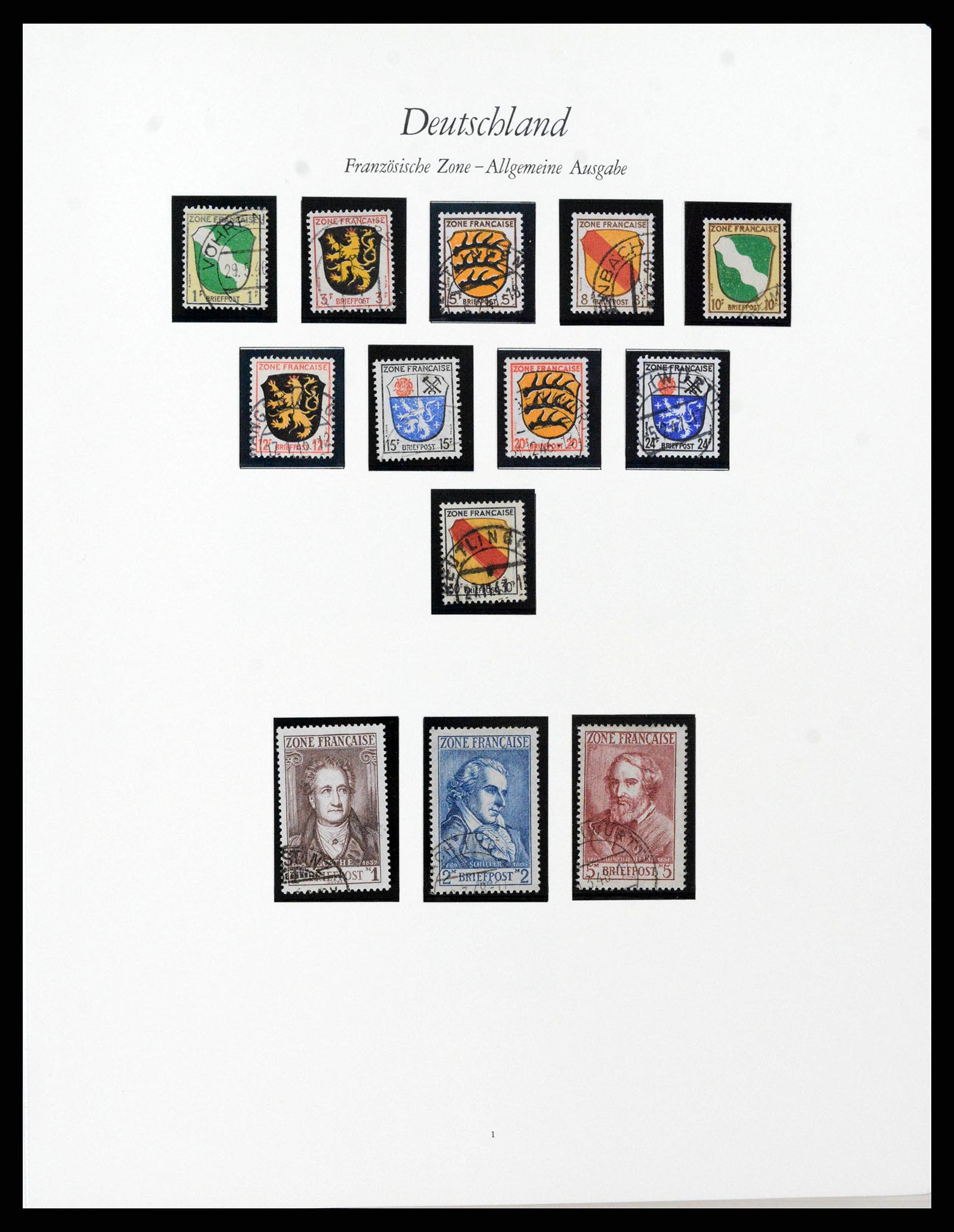 38138 0014 - Stamp collection 38138 German Zones 1945-1949.