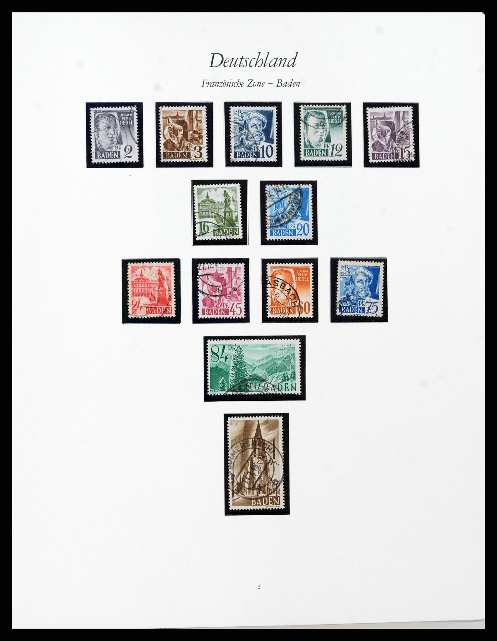 38138 0015 - Stamp collection 38138 German Zones 1945-1949.