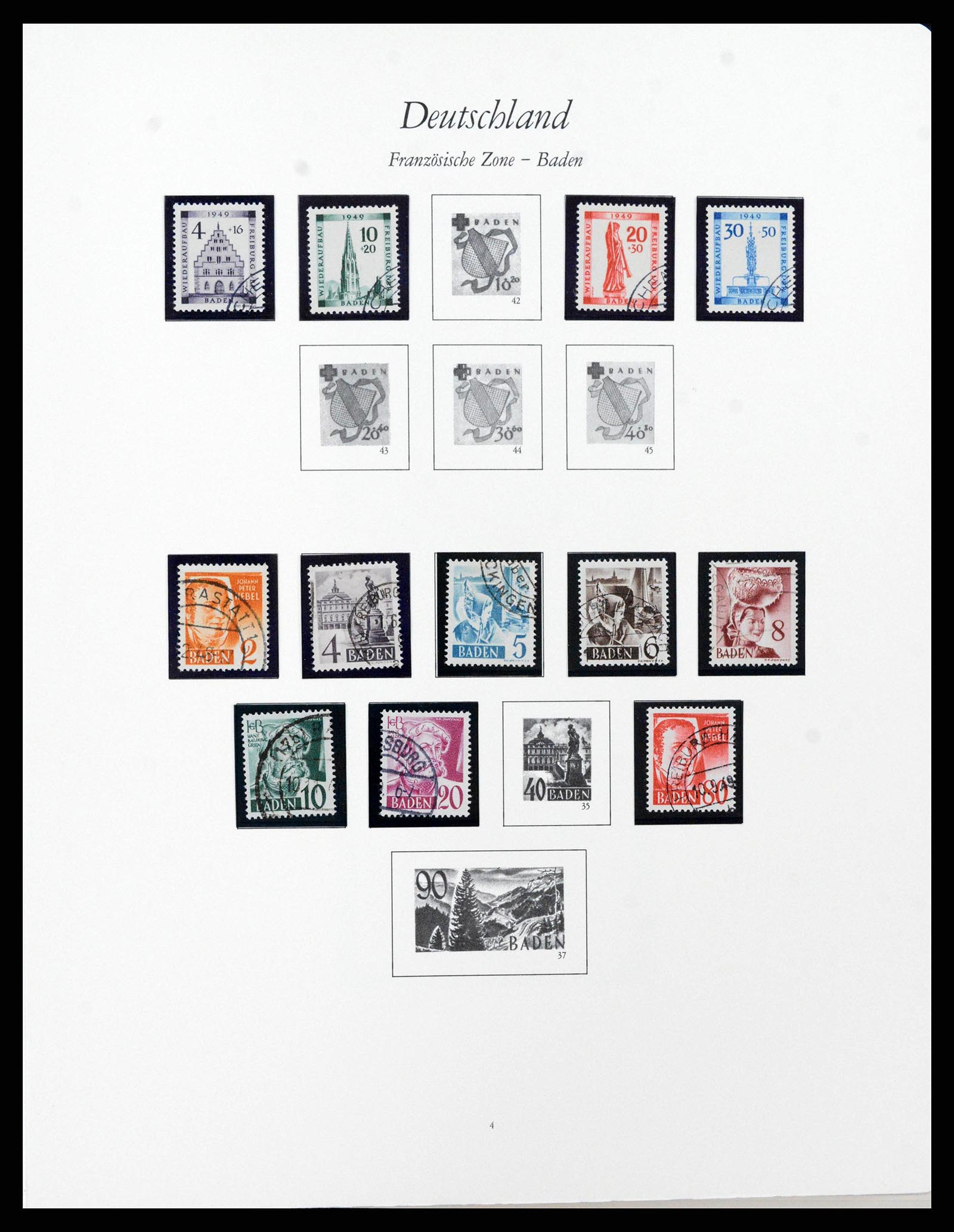 38138 0017 - Stamp collection 38138 German Zones 1945-1949.