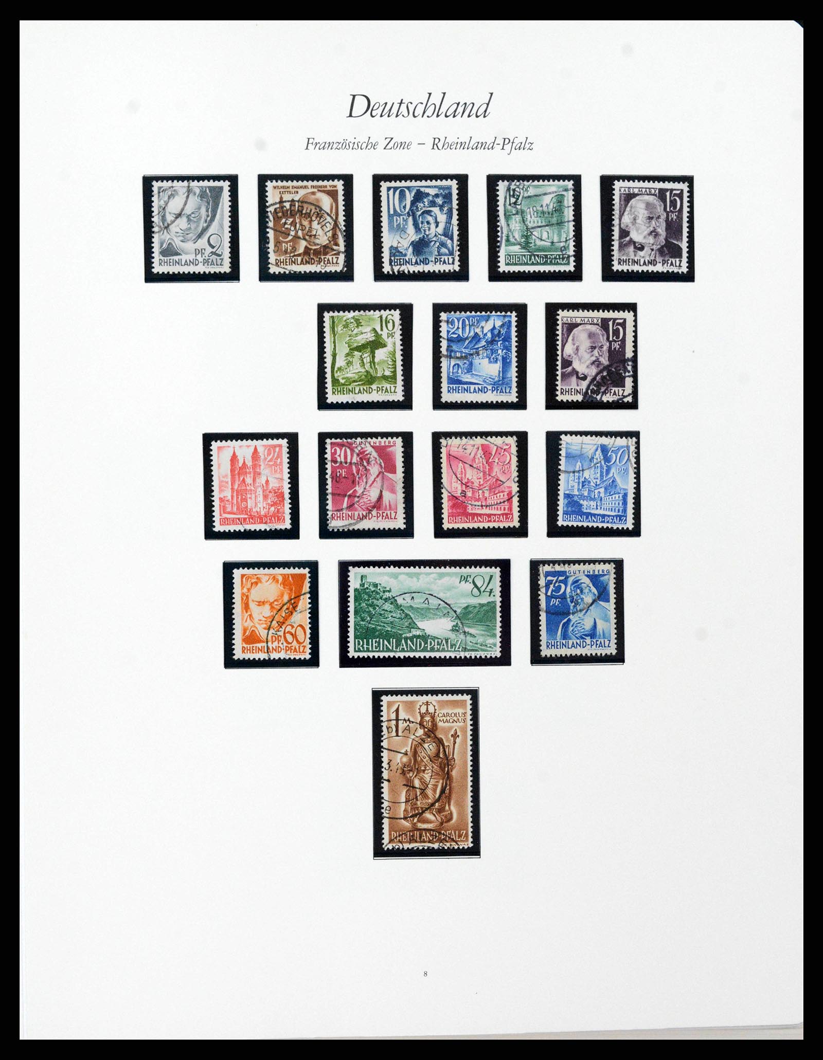 38138 0020 - Stamp collection 38138 German Zones 1945-1949.