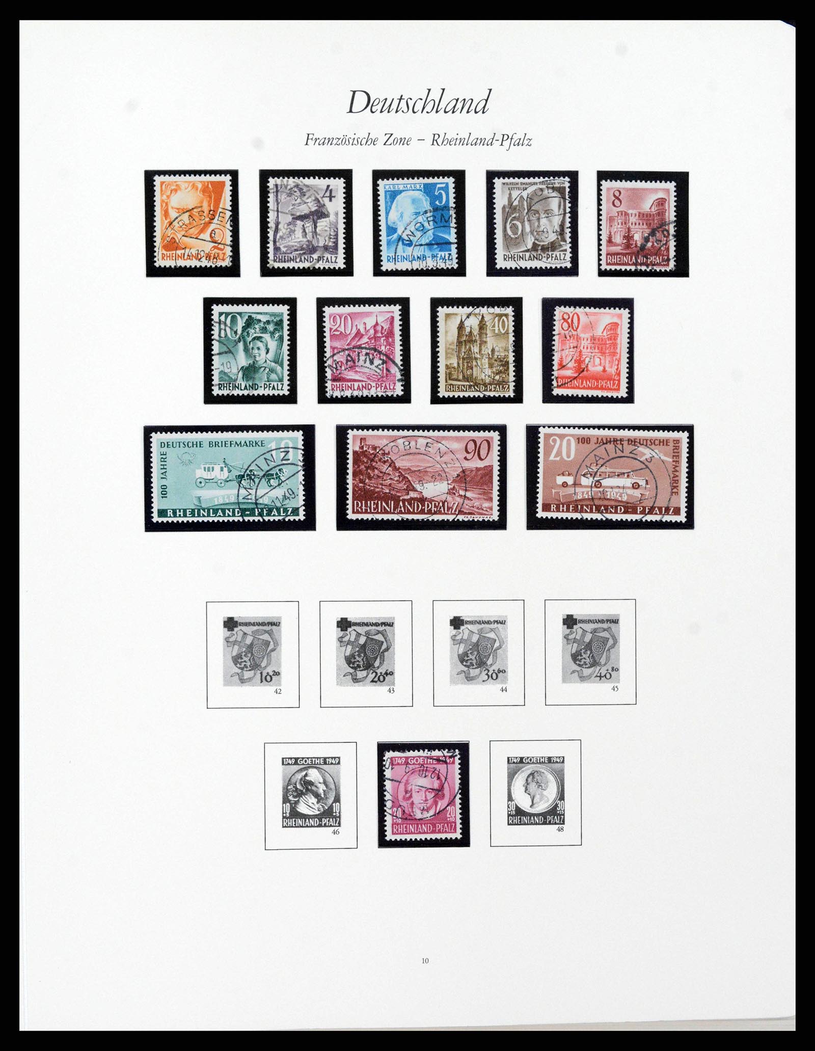 38138 0022 - Stamp collection 38138 German Zones 1945-1949.