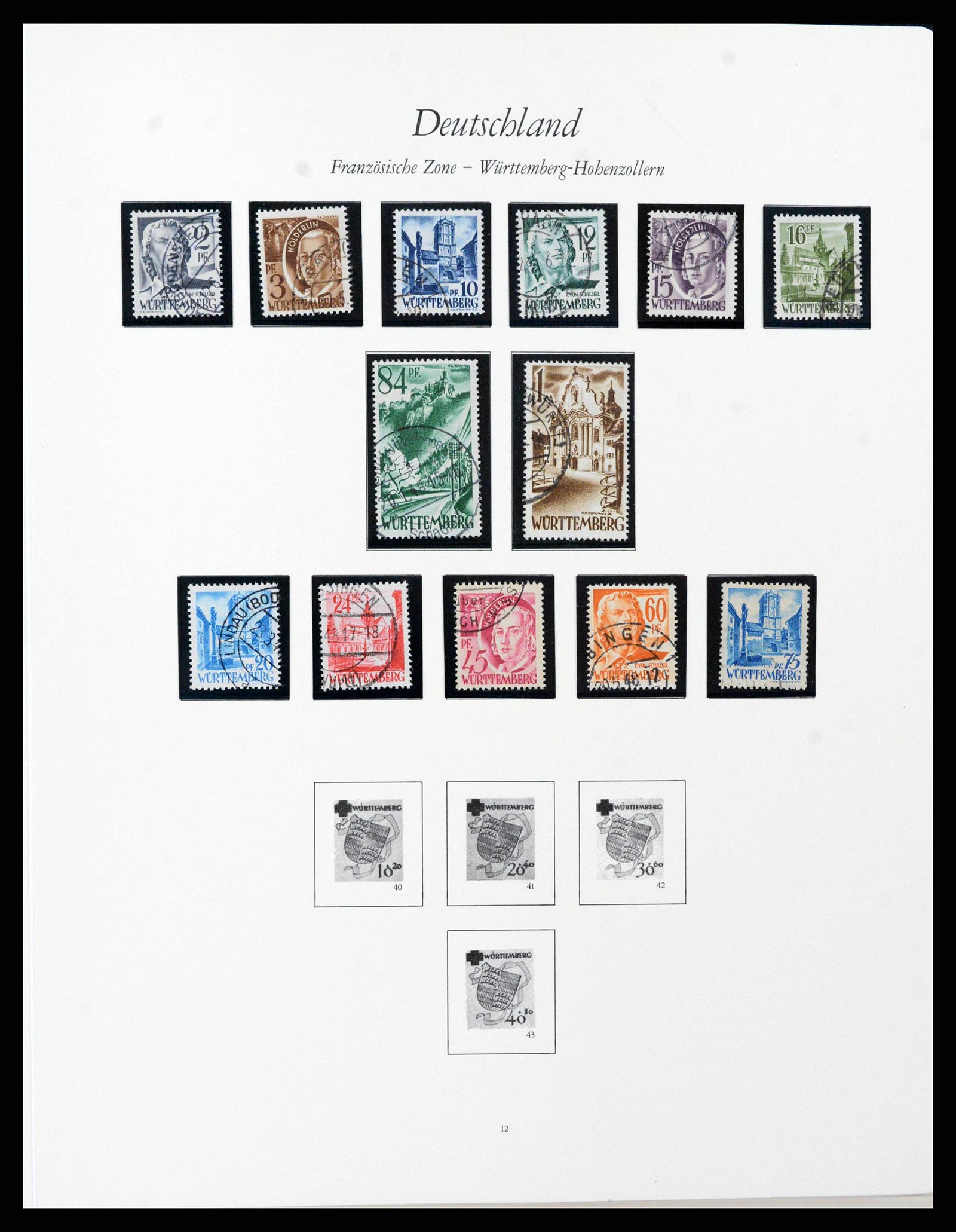 38138 0023 - Stamp collection 38138 German Zones 1945-1949.