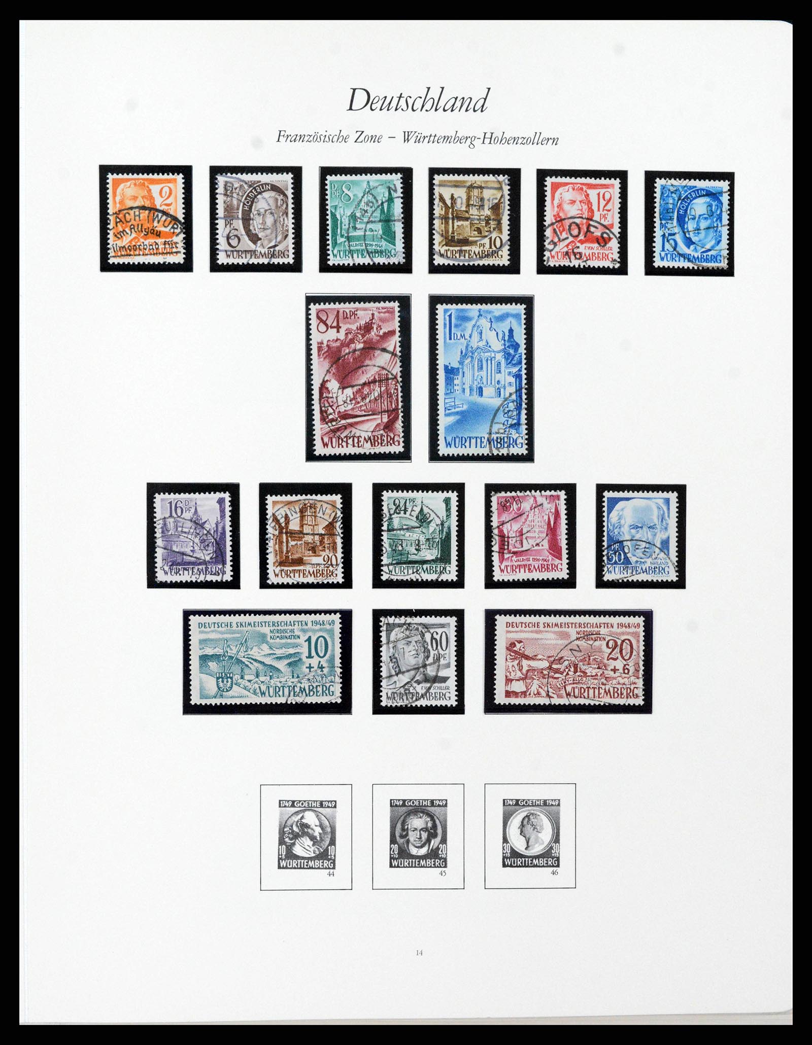 38138 0024 - Stamp collection 38138 German Zones 1945-1949.